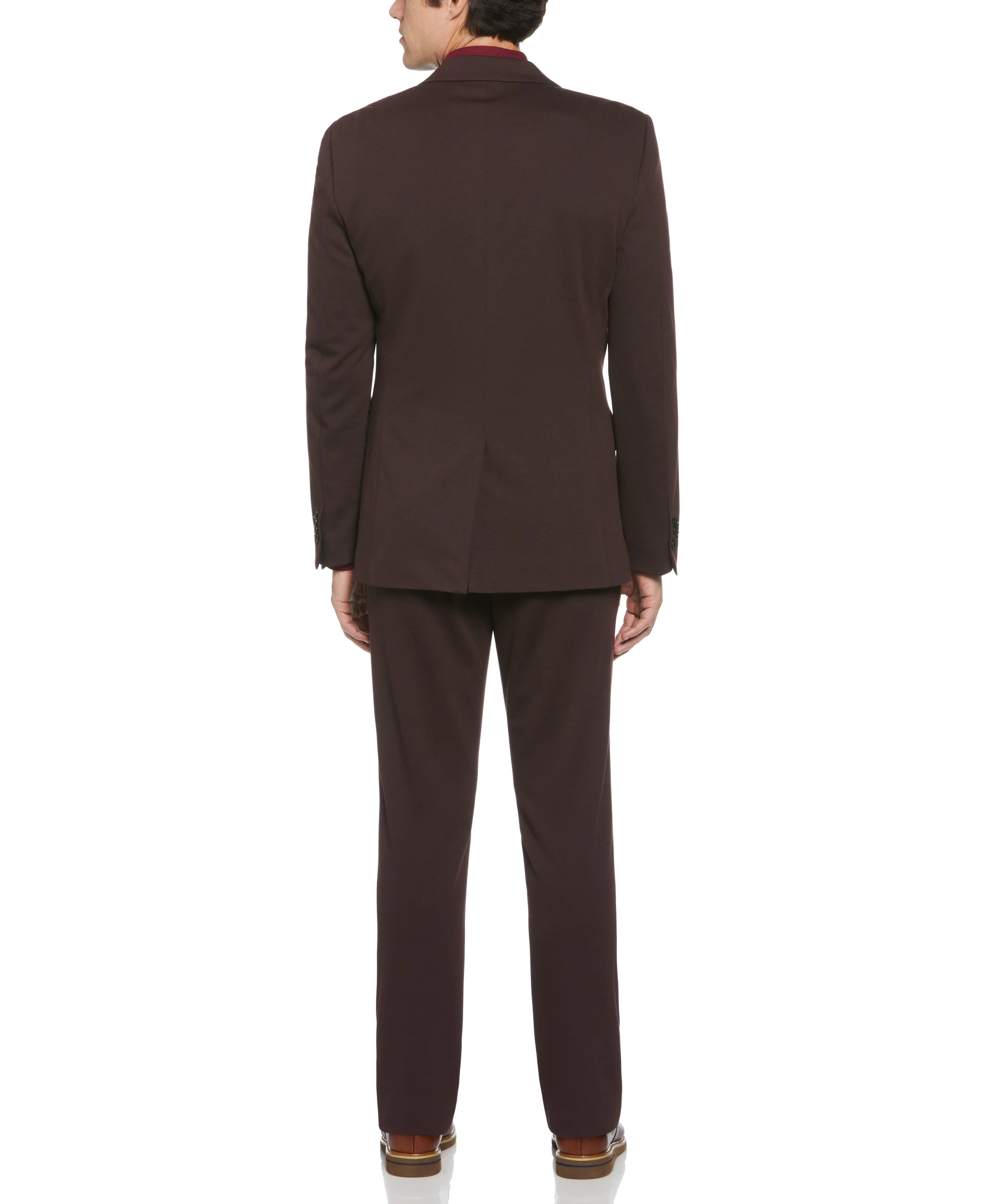 Slim Fit Solid Knit Suit Jacket