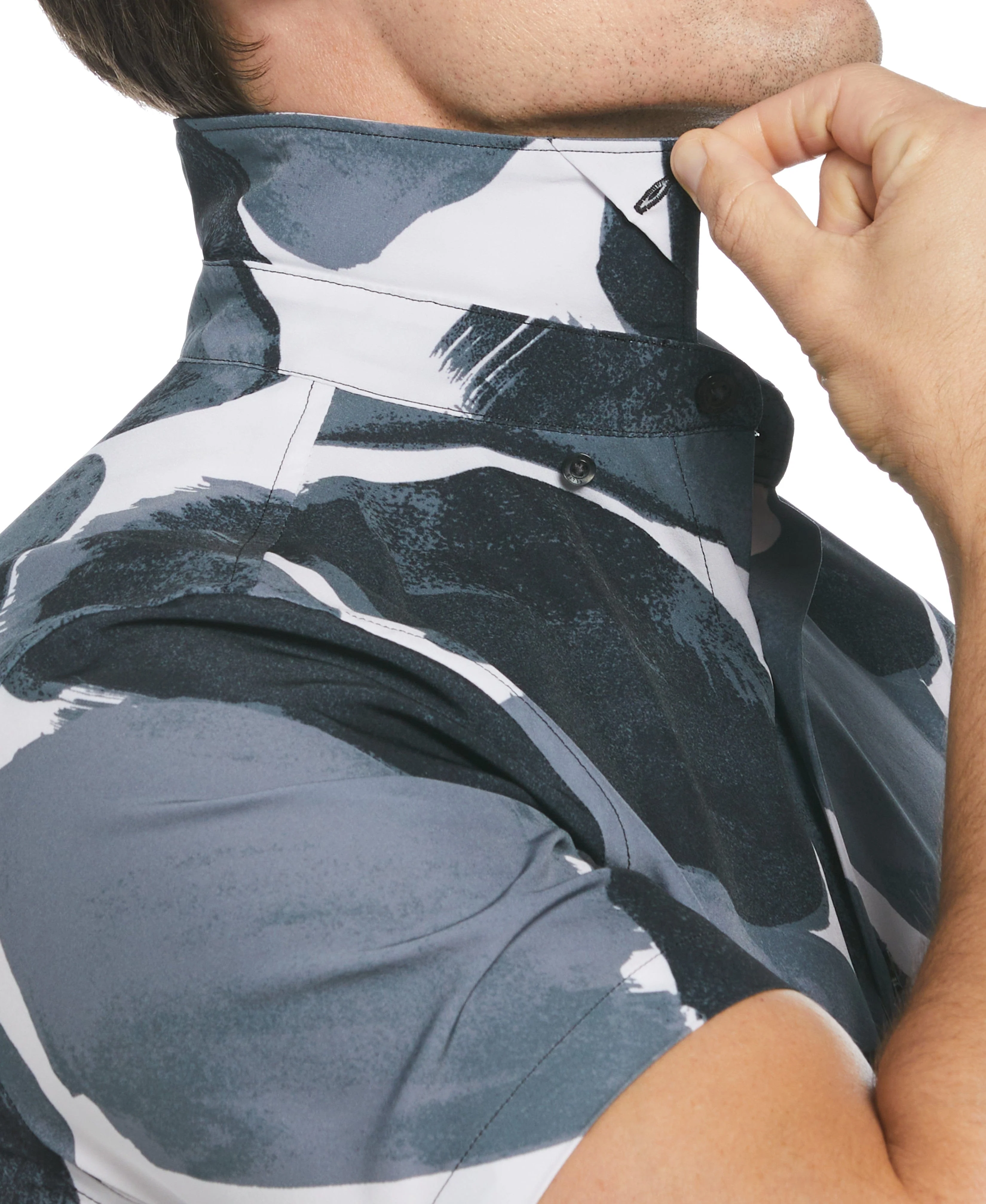 Total Stretch Slim Fit Paint Stroke Shirt