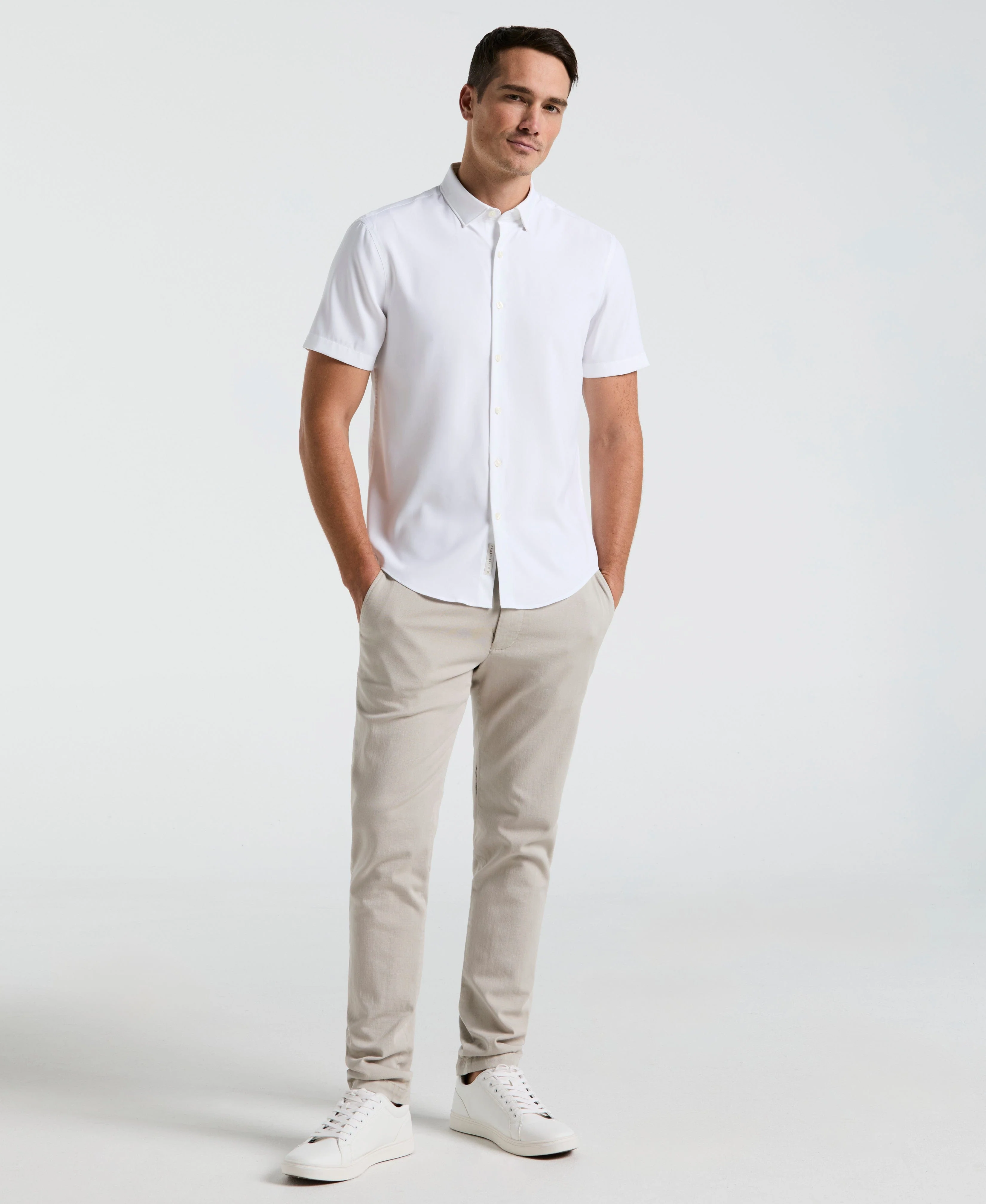 Slim Fit Total Stretch Solid Shirt