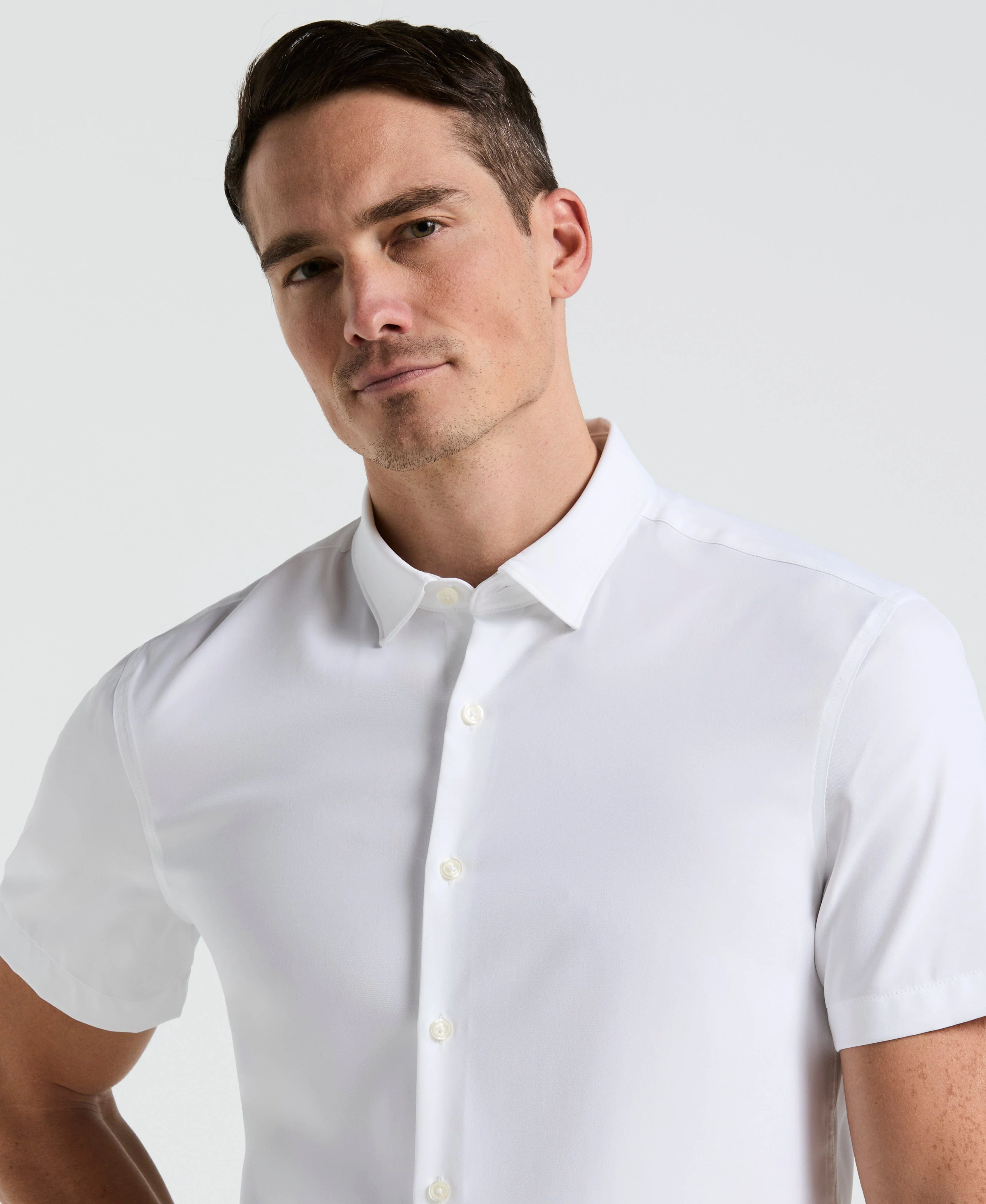 Slim Fit Total Stretch Solid Shirt