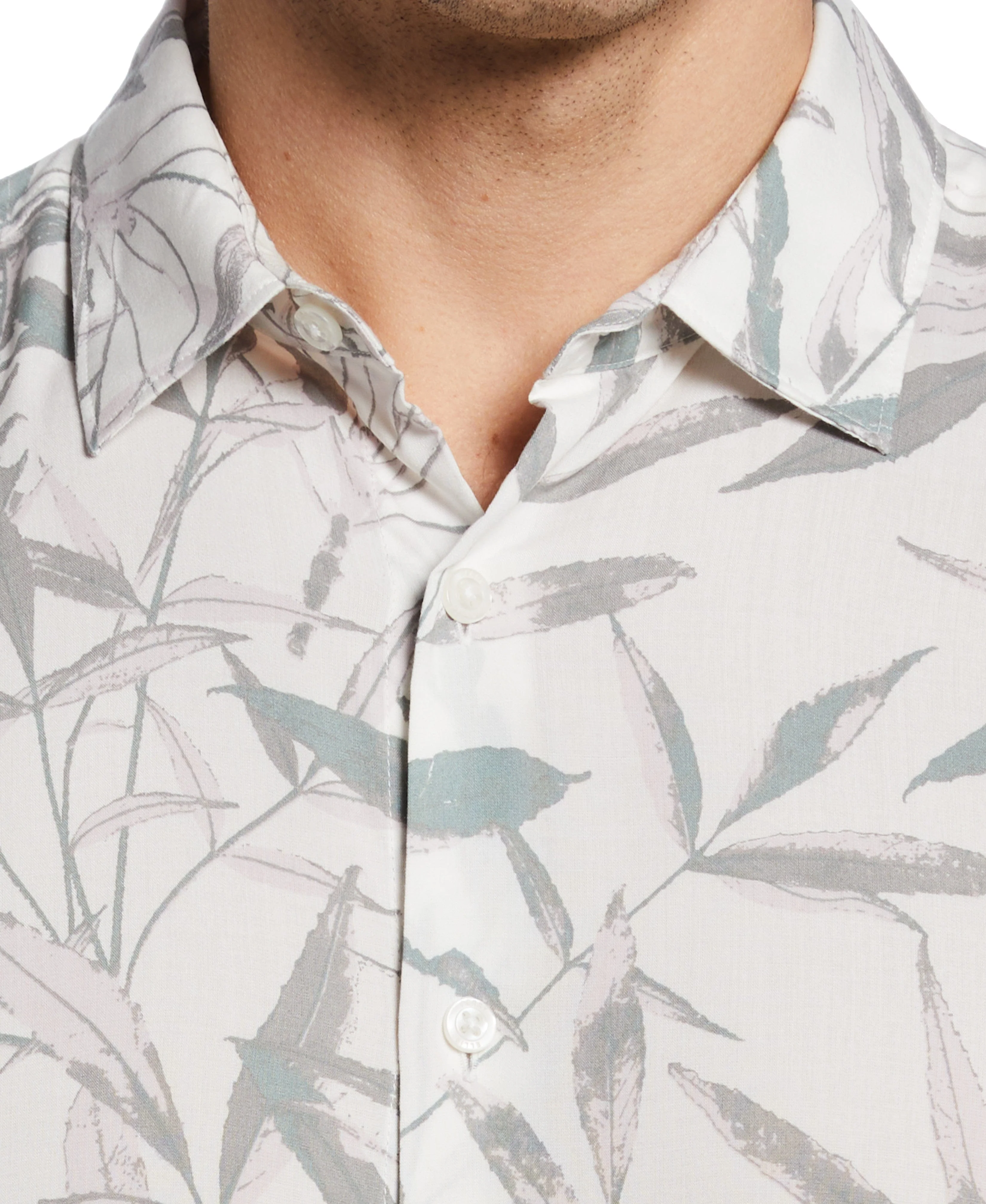 Leaf Print Soft Shirt