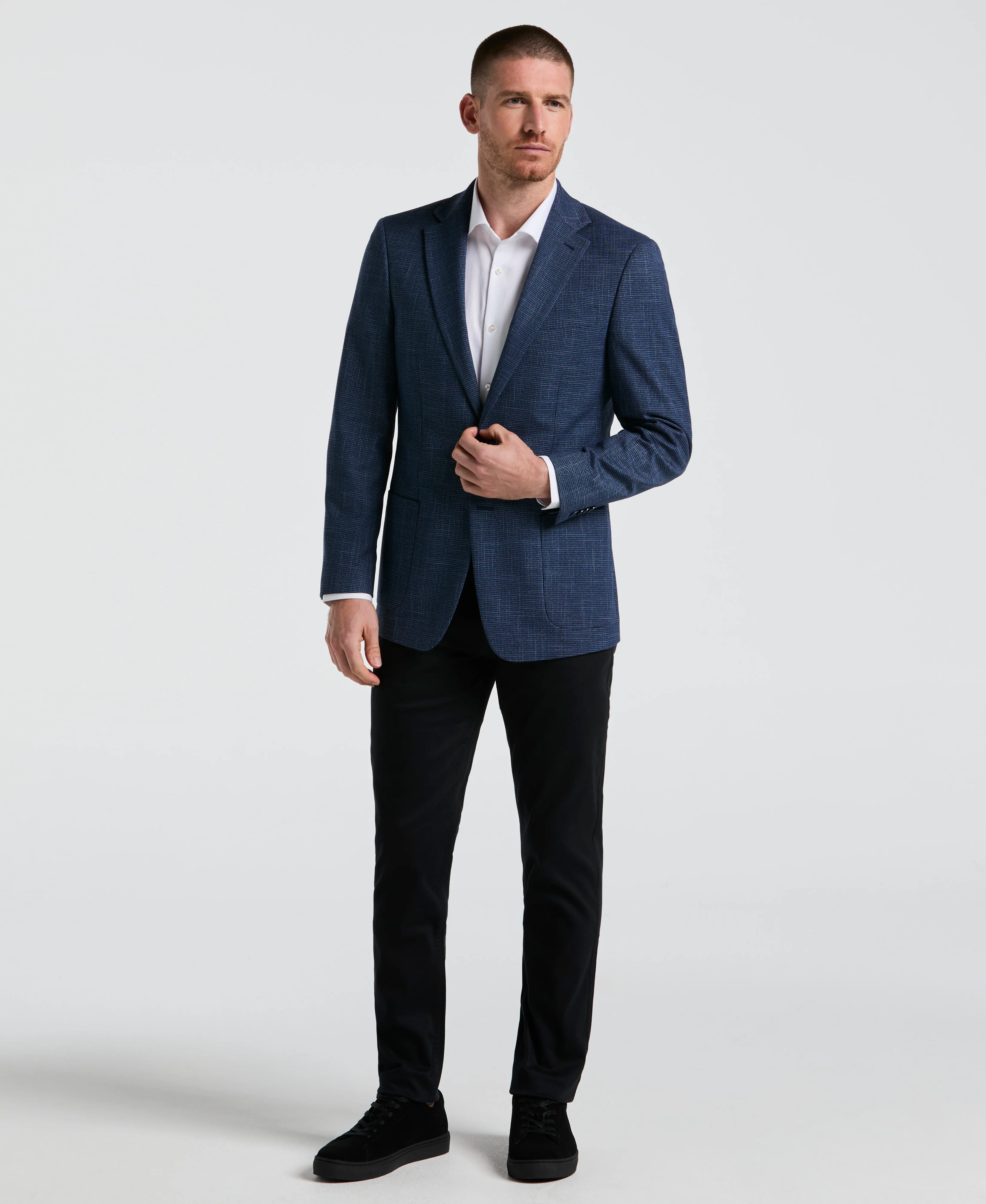 Mini Houndstooth Pattern Sports Coat