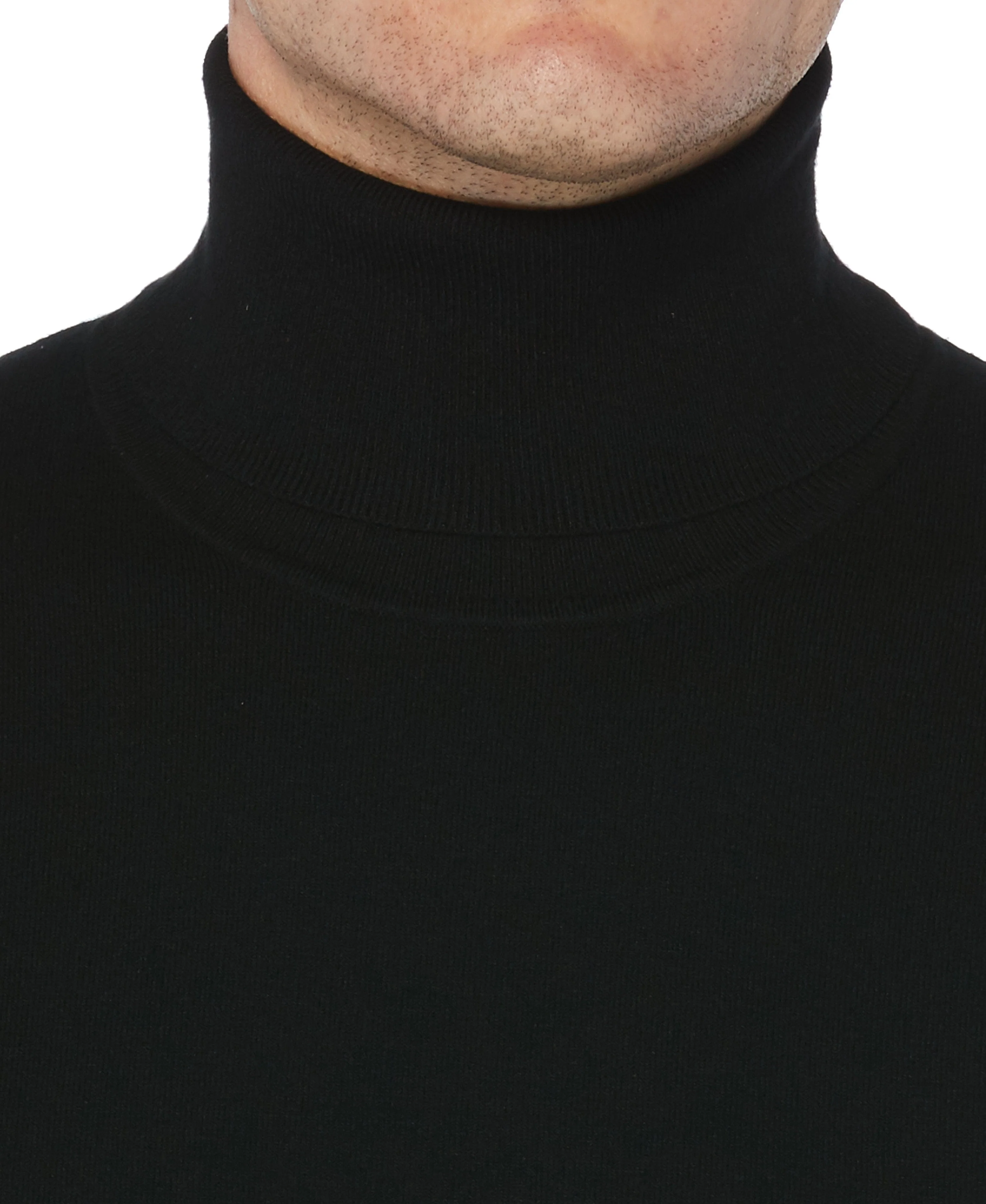 Solid Tech Knit Turtleneck Sweater