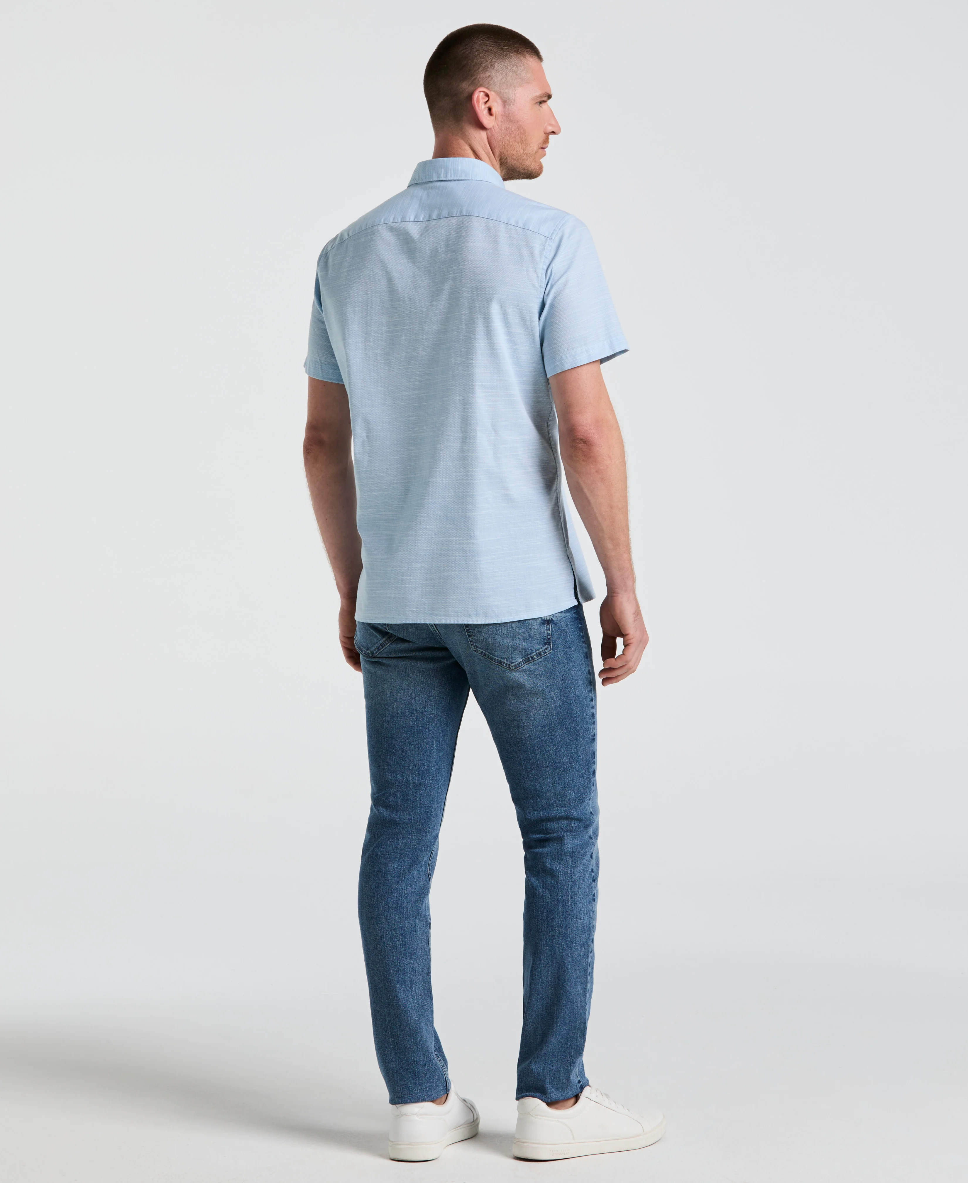 Medium Wash Indigo 5 Pocket Denim Pant