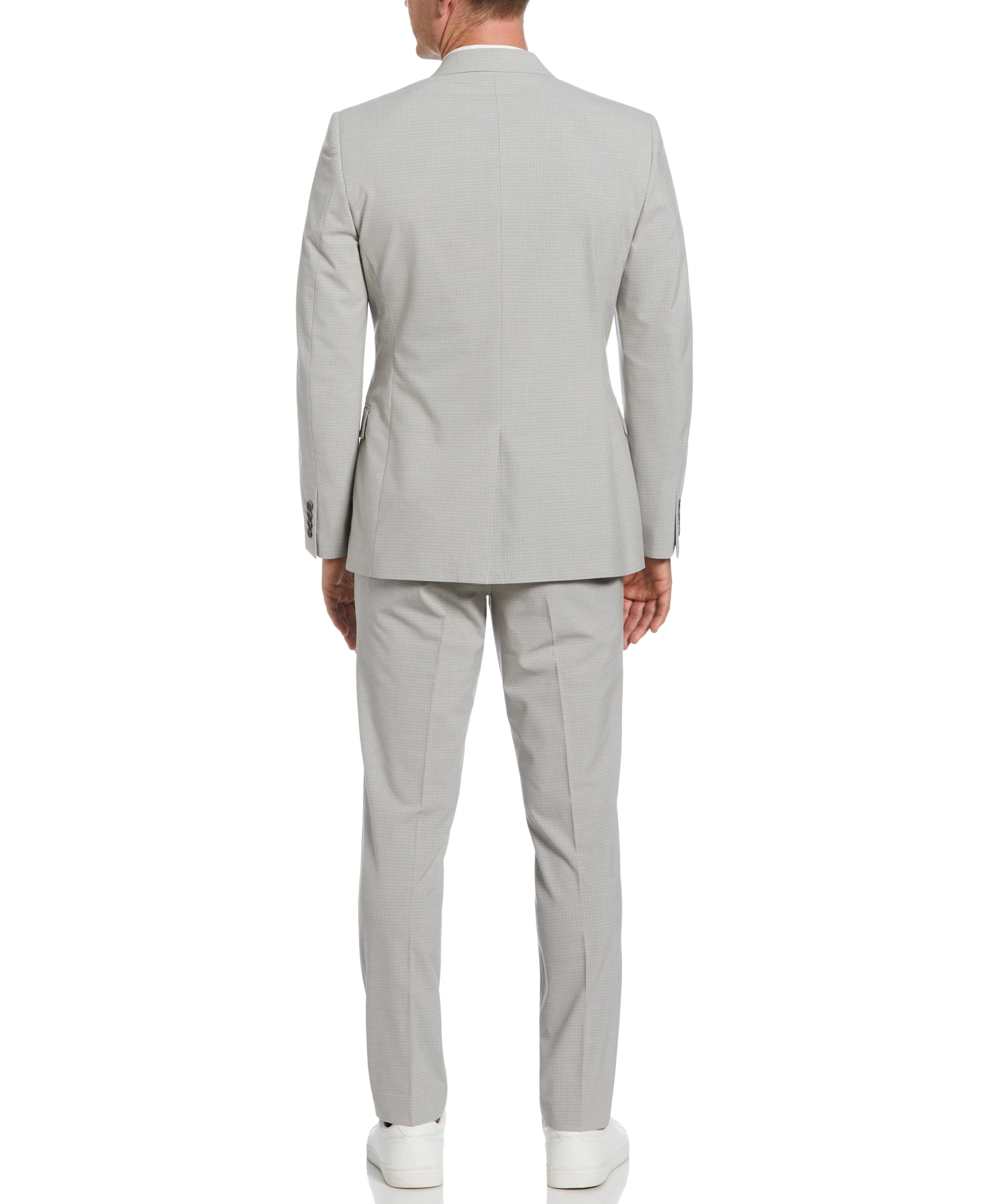 Slim Fit Subtle Micro Check Suit Jacket