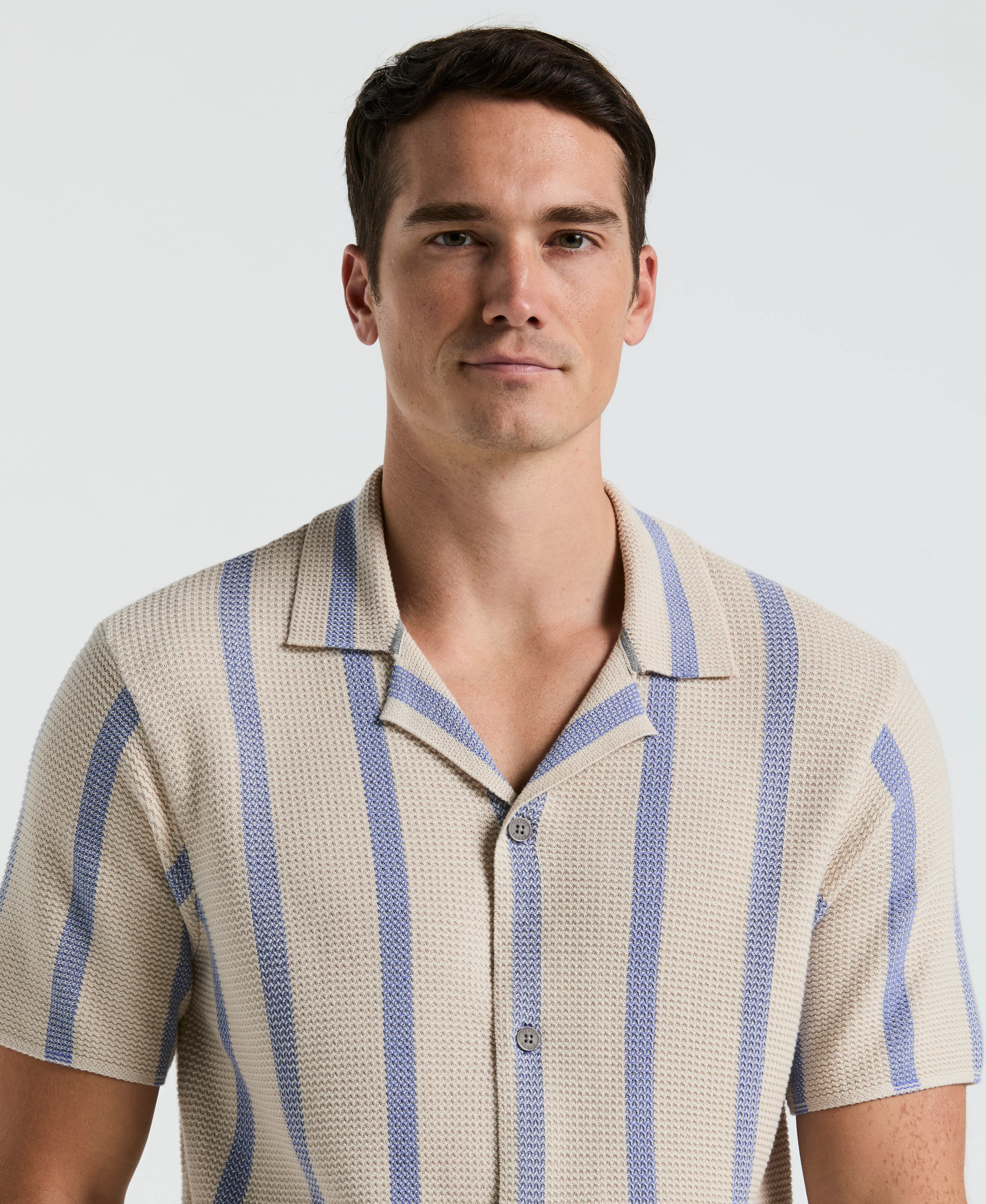 Cotton Open Stitch Sweater Shirt