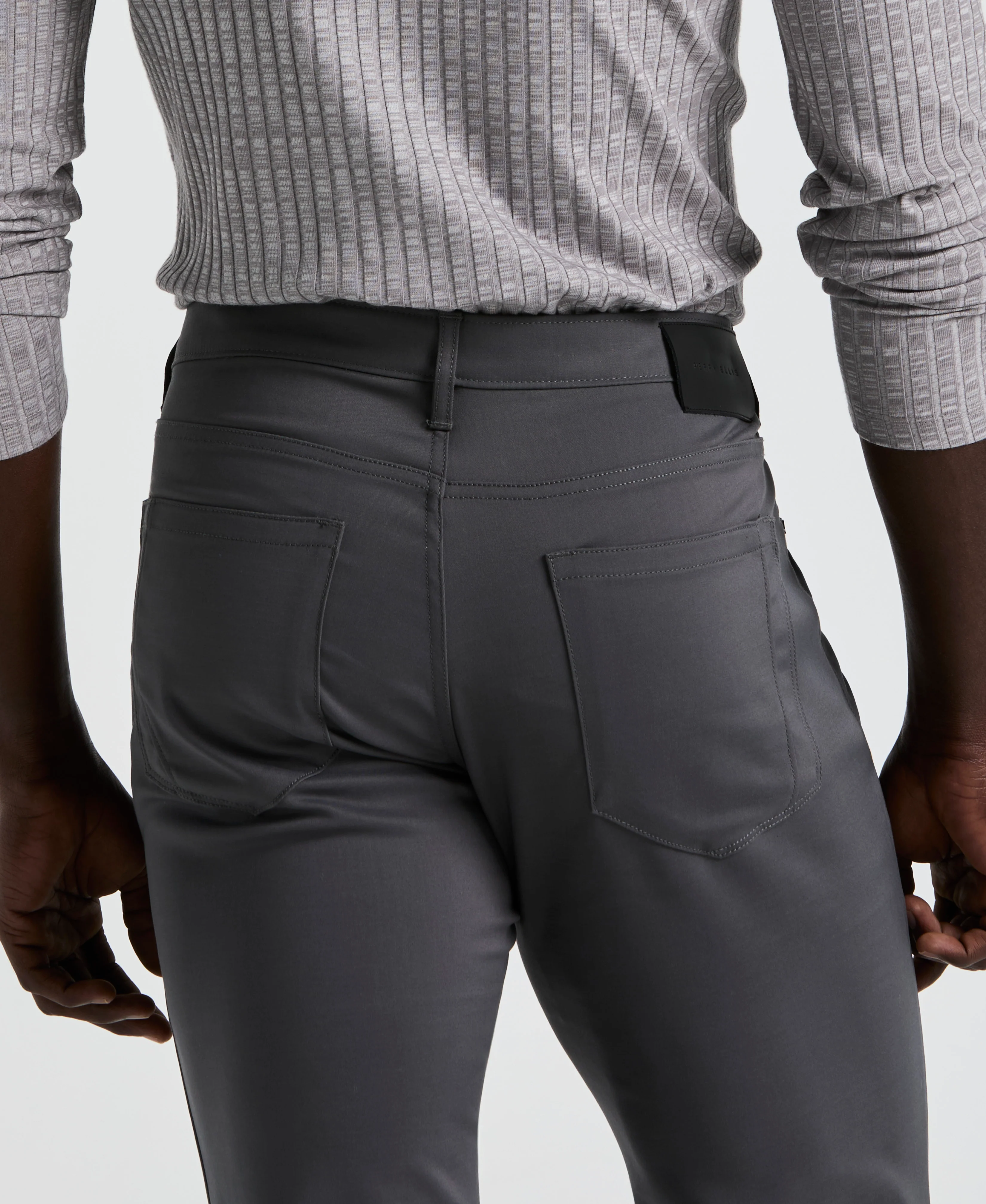Slim Fit Double Cloth 5-Pocket Pants