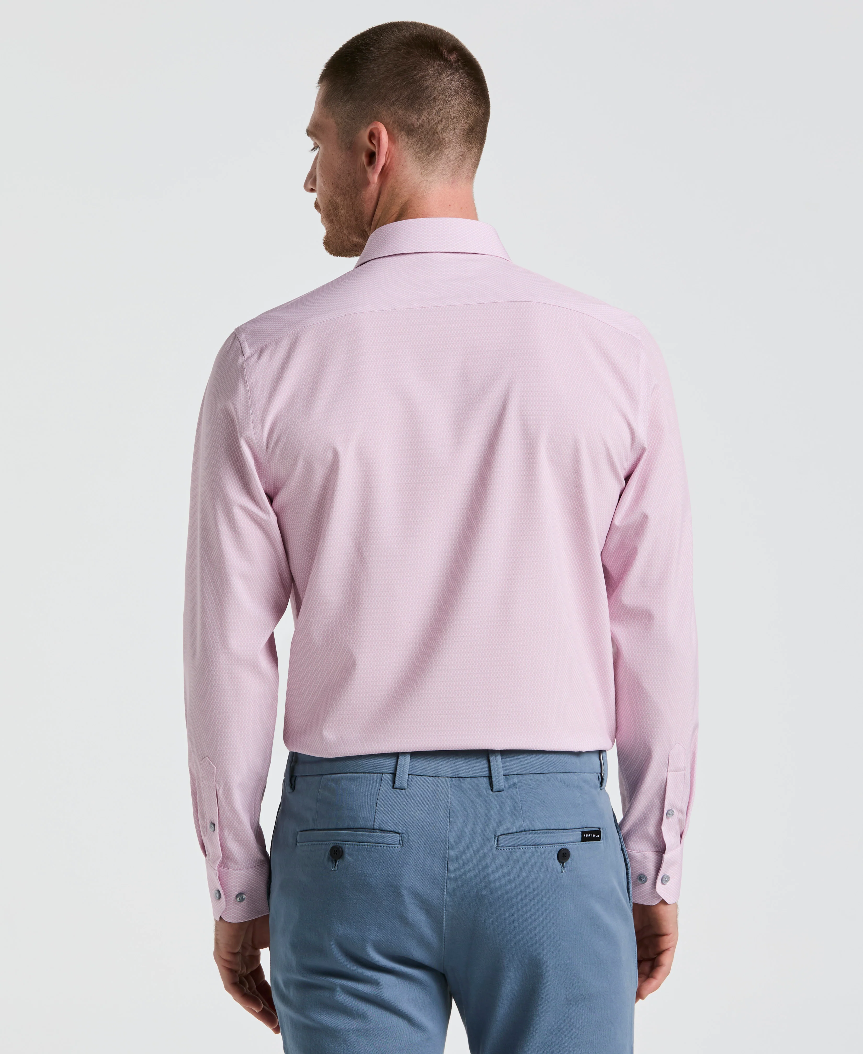 Performance Tech Geo Print Dress Shirt