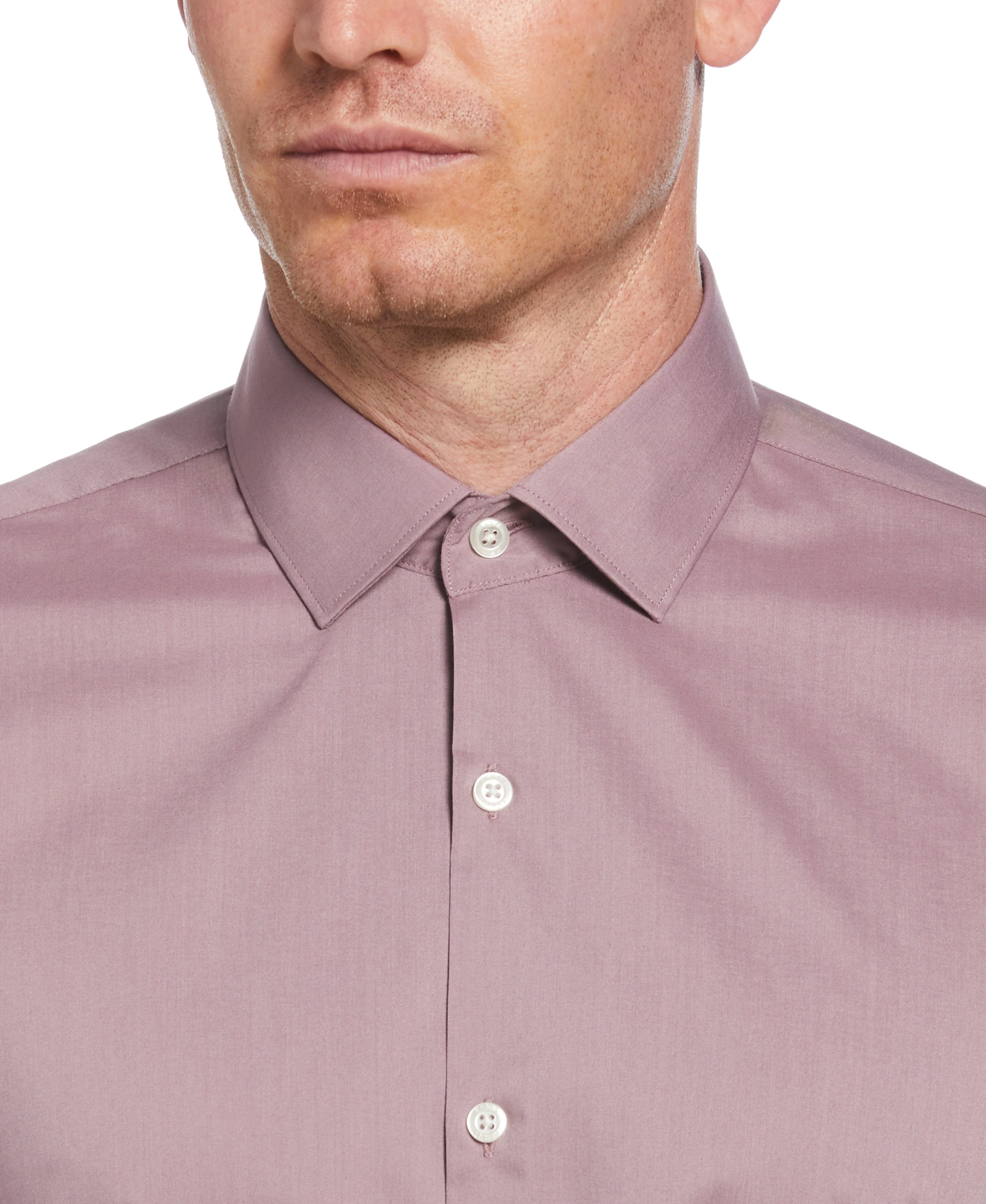 Slim Fit Solid Dress Shirt