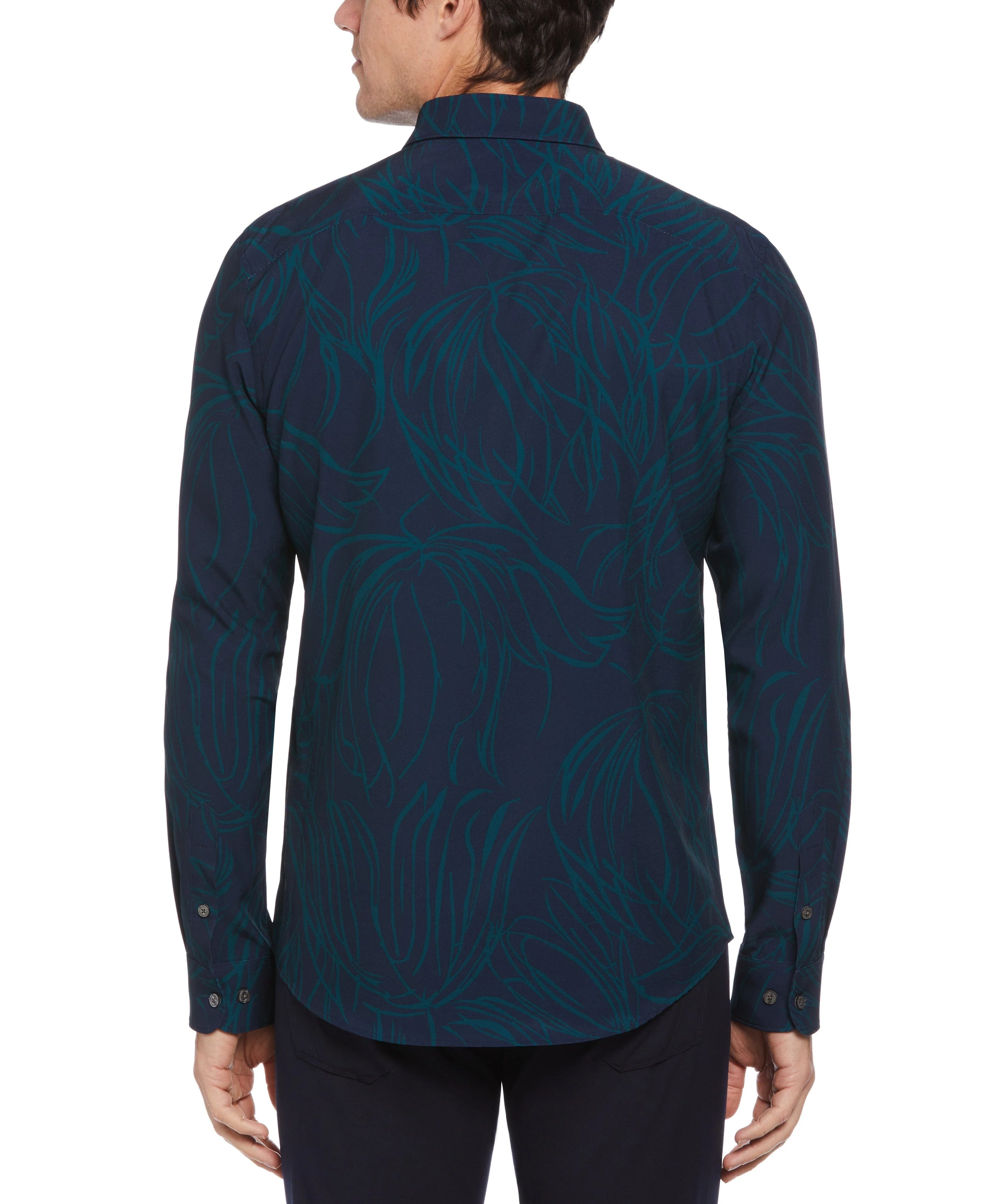 Slim Fit Line Print Shirt