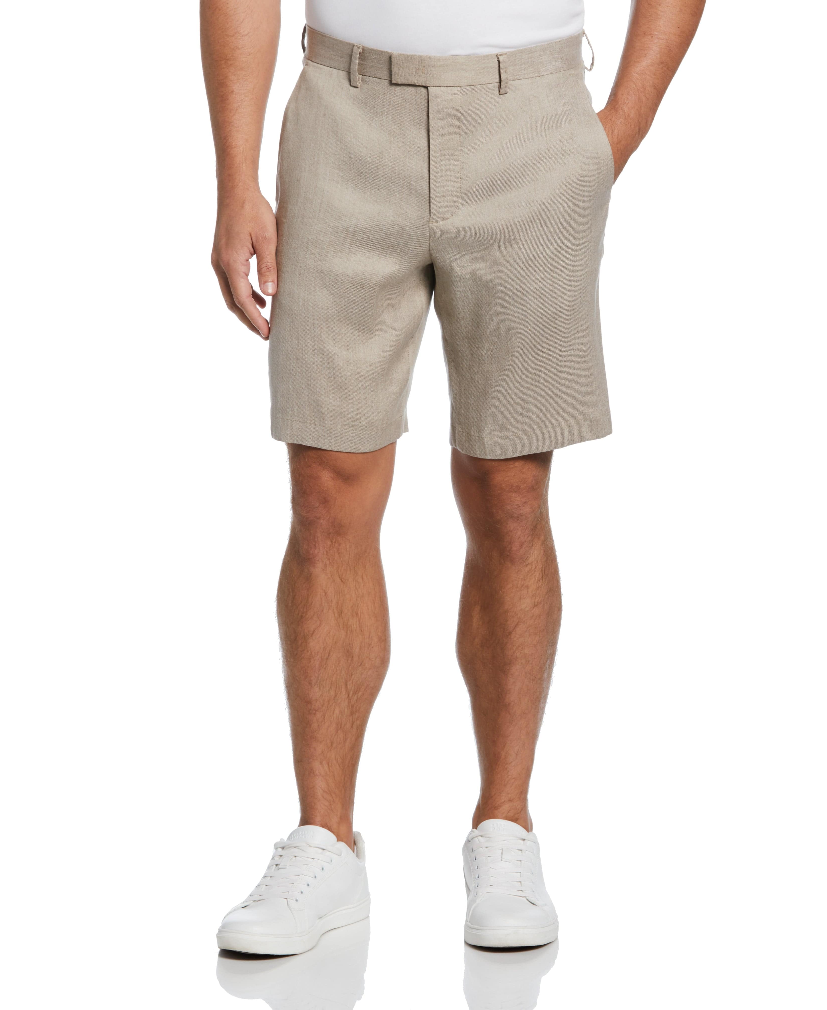 Linen Blend Summer Suit Short