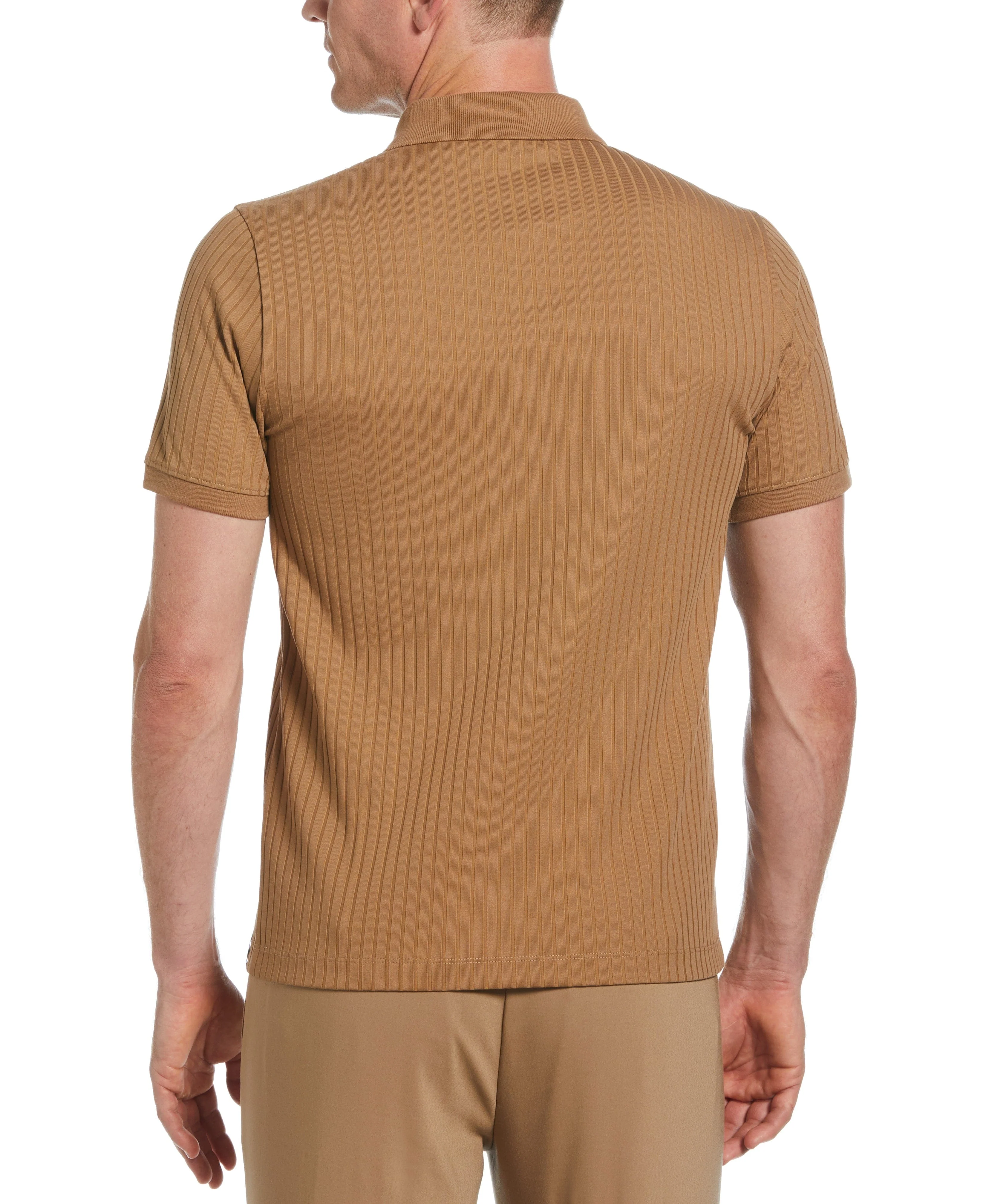 Quarter Zip Ribbed Polo