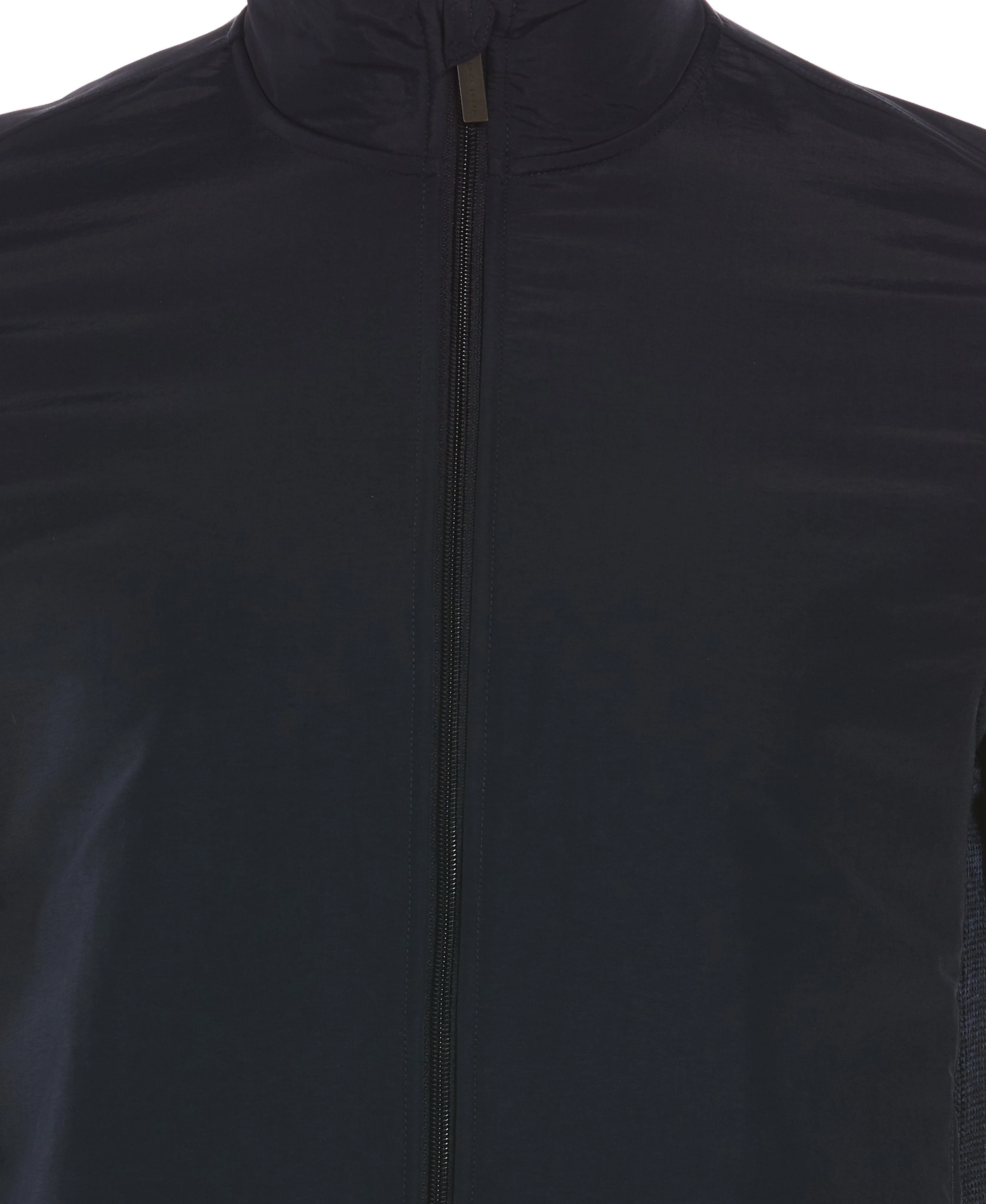 Heathered Full Zip Mock Neck Fleece Jacket