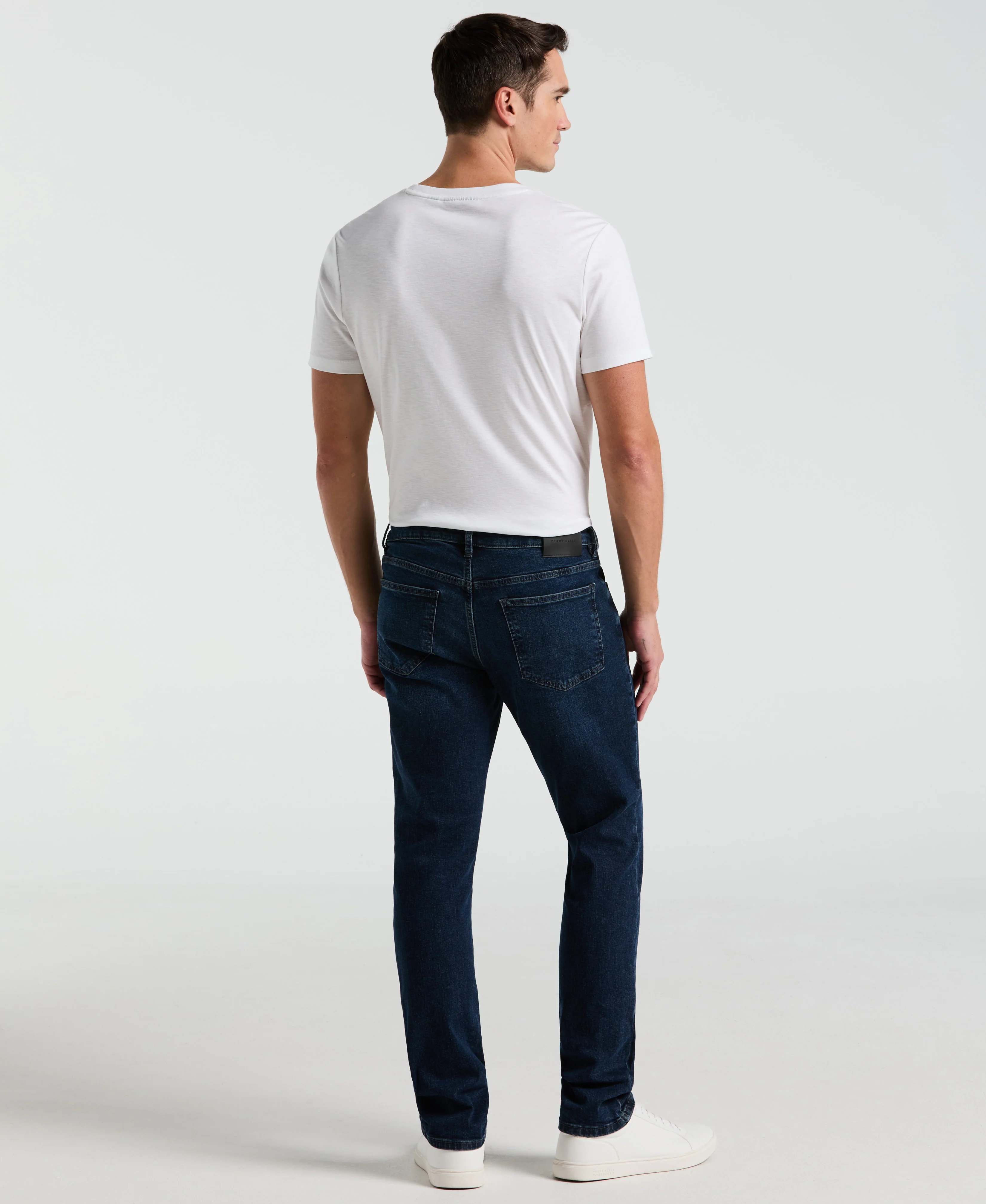 Slim Fit Dark Wash Indigo 5-Pocket Denim Jeans