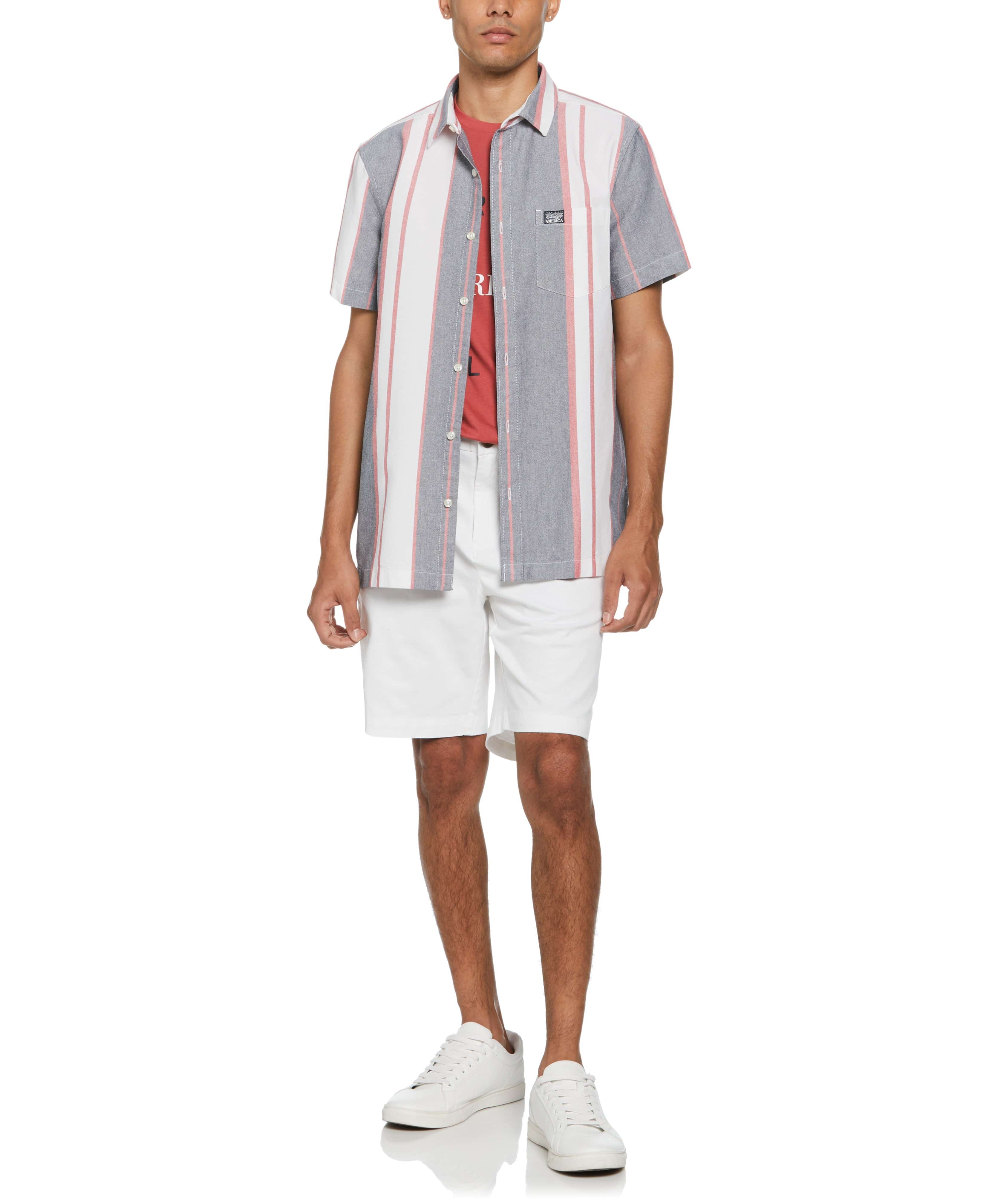 Oxford Stripe Print Shirt