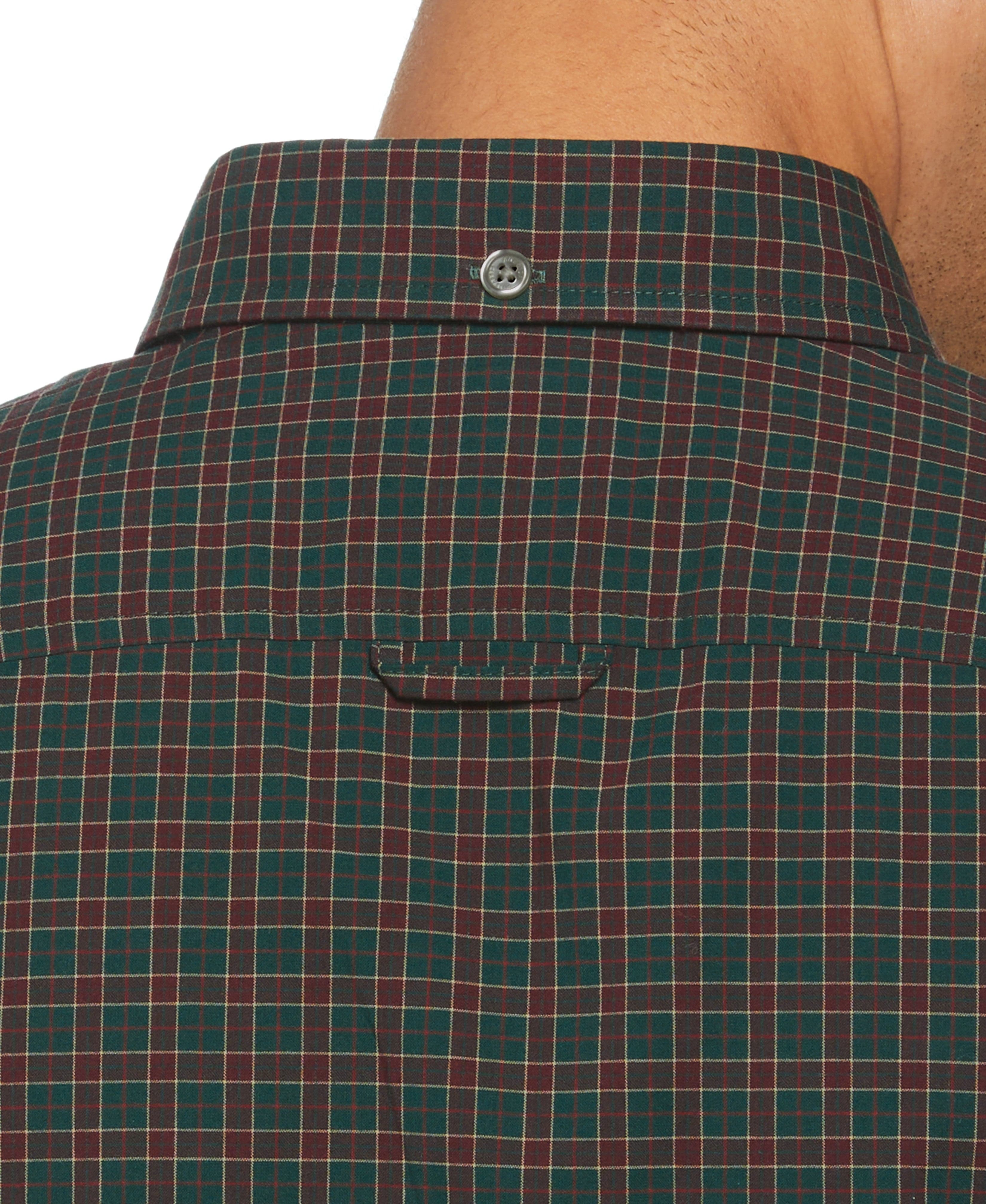 Long Sleeve Plaid Poplin Shirt