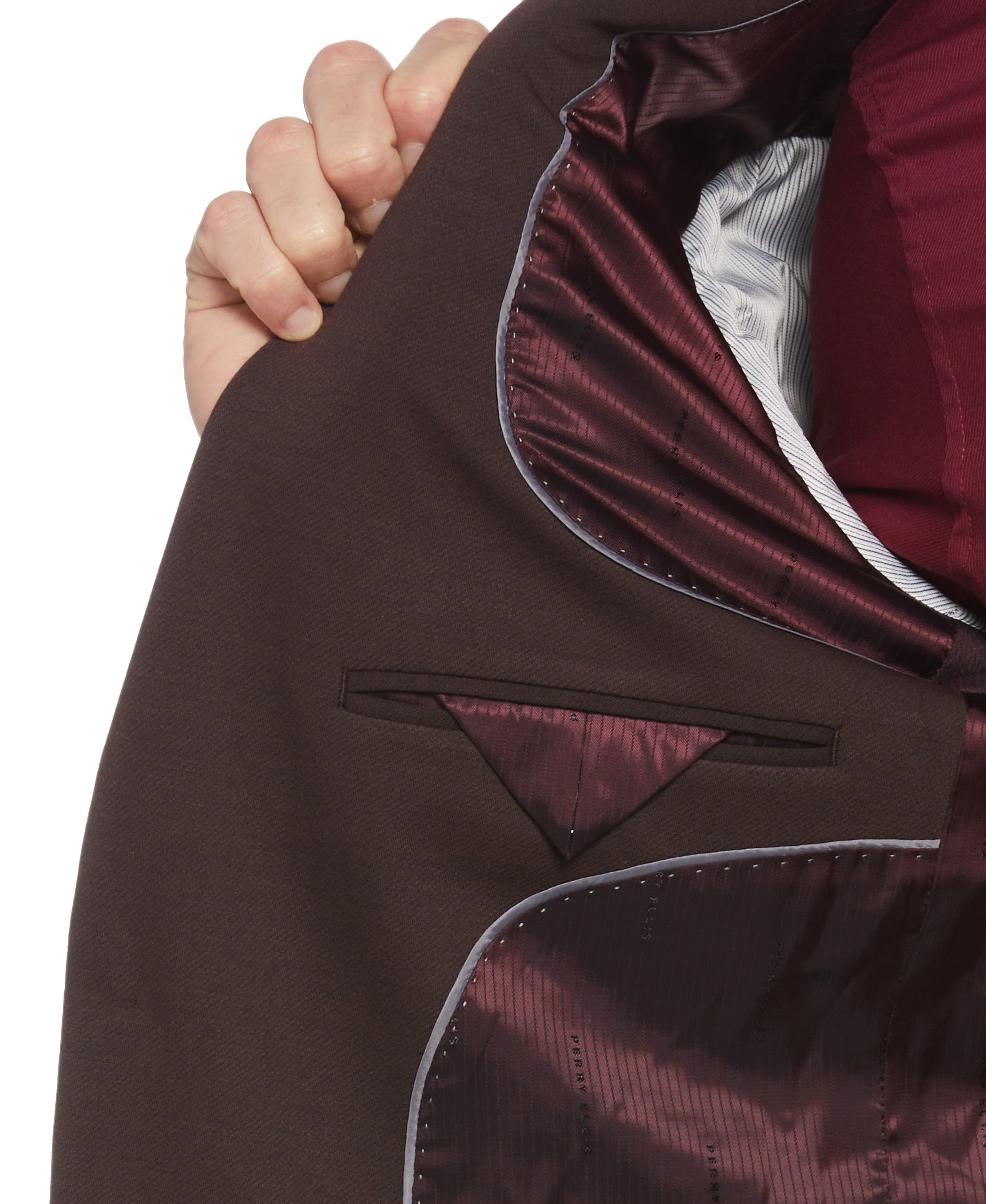 Slim Fit Solid Knit Suit Jacket