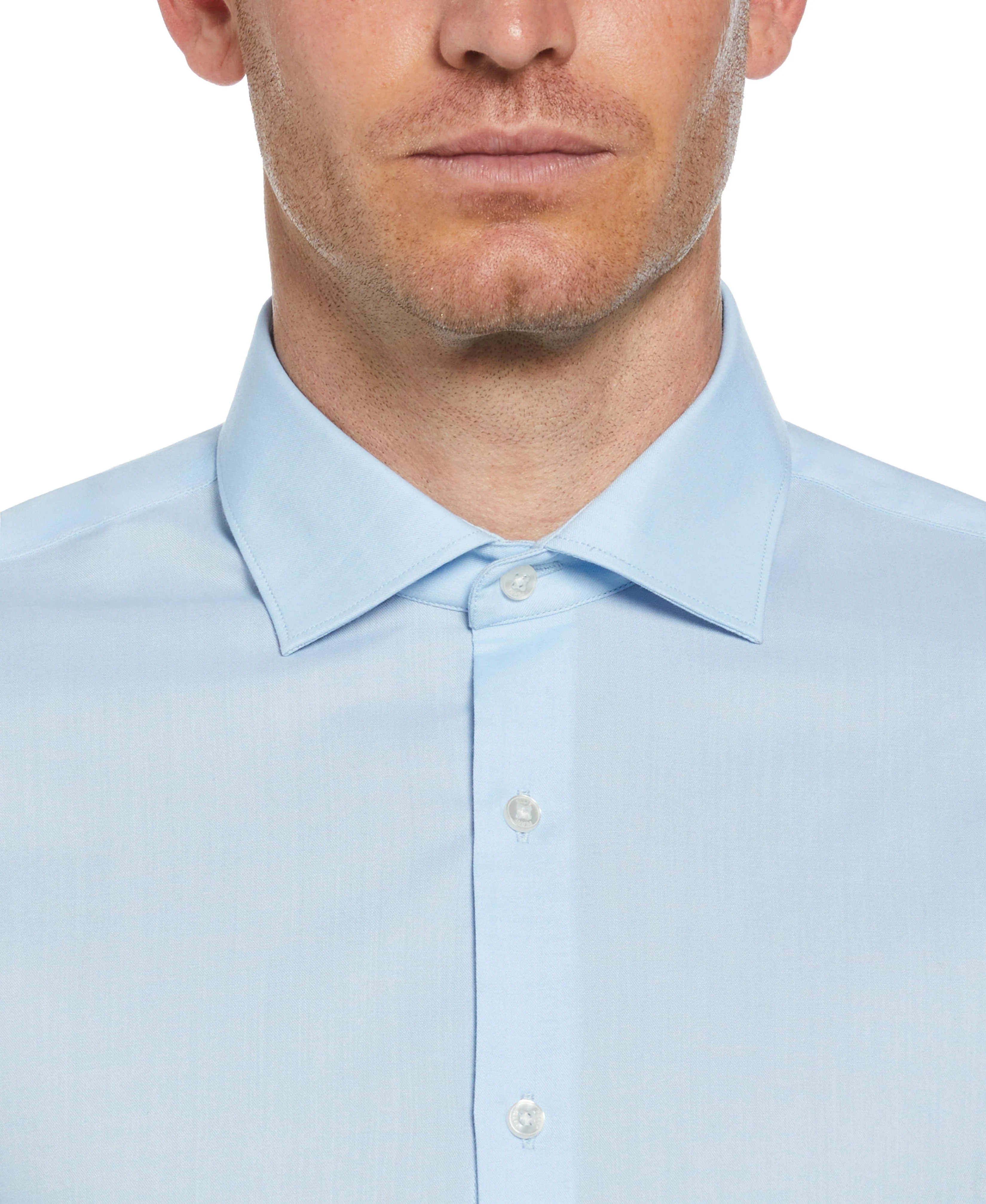 Slim Fit Luxe Button-Down Tencel Twill Dress Shirt