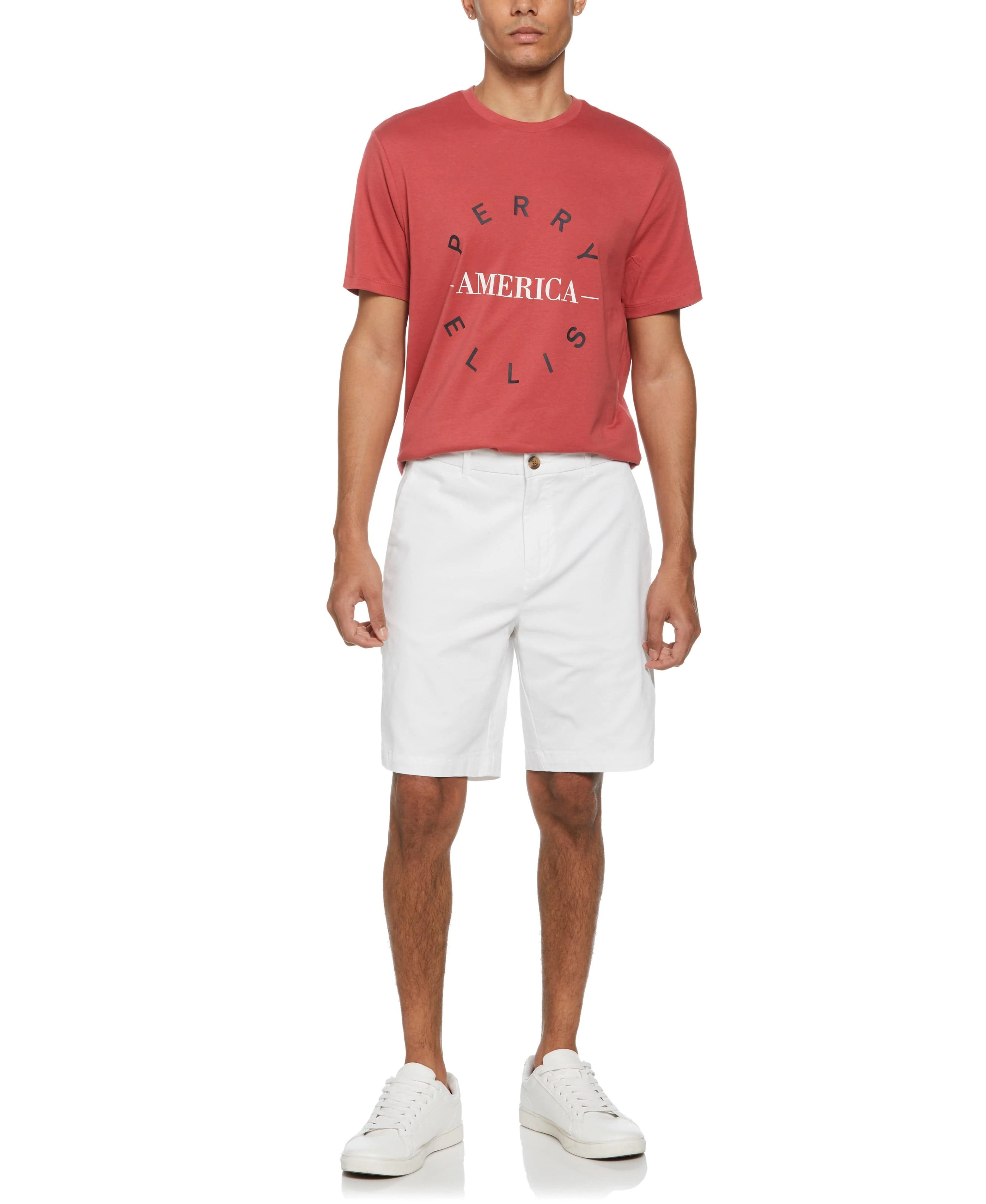 Flat Front Stretch Chino Short