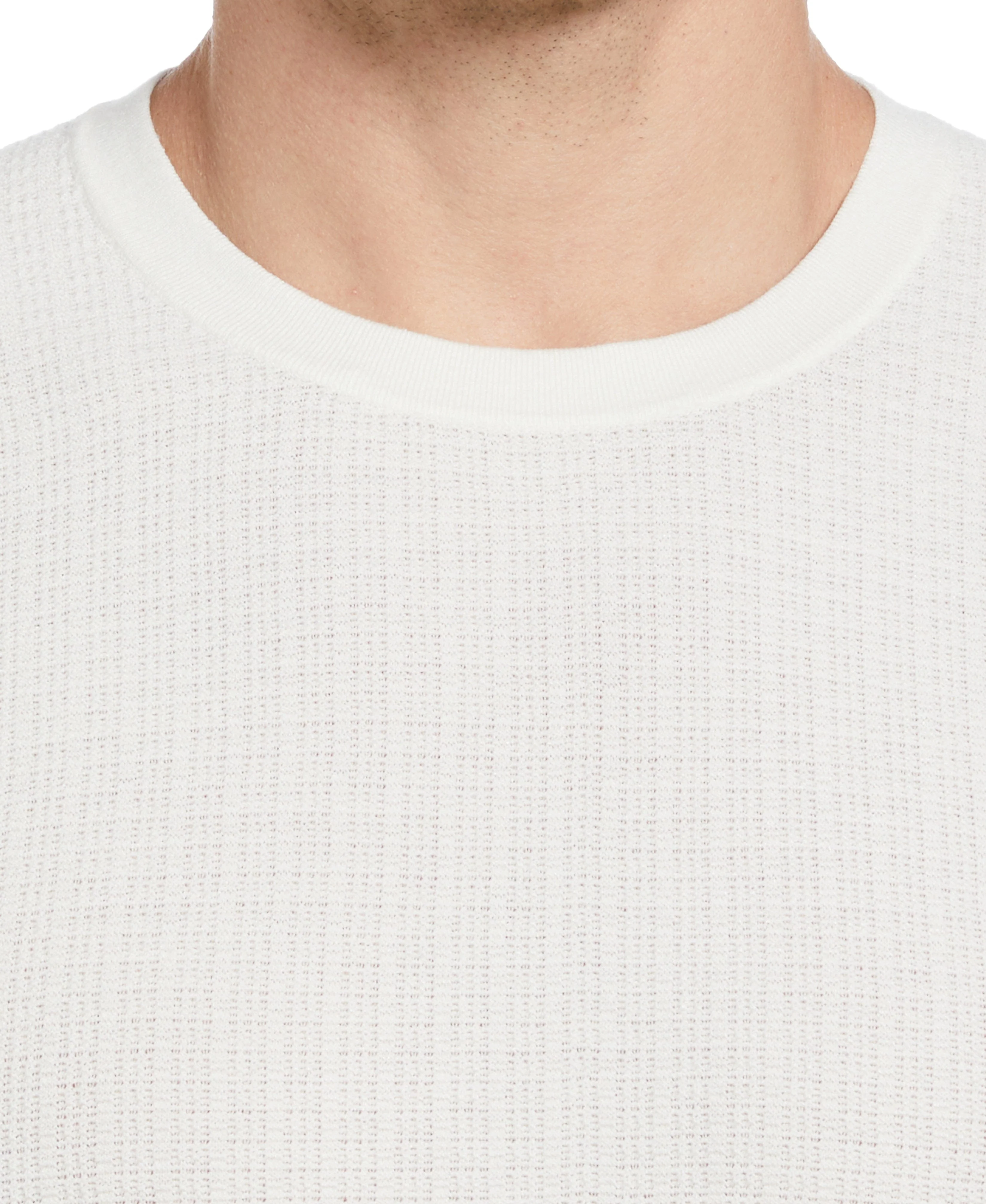 Tech Knit Vertical Ribbed Sweater Tee