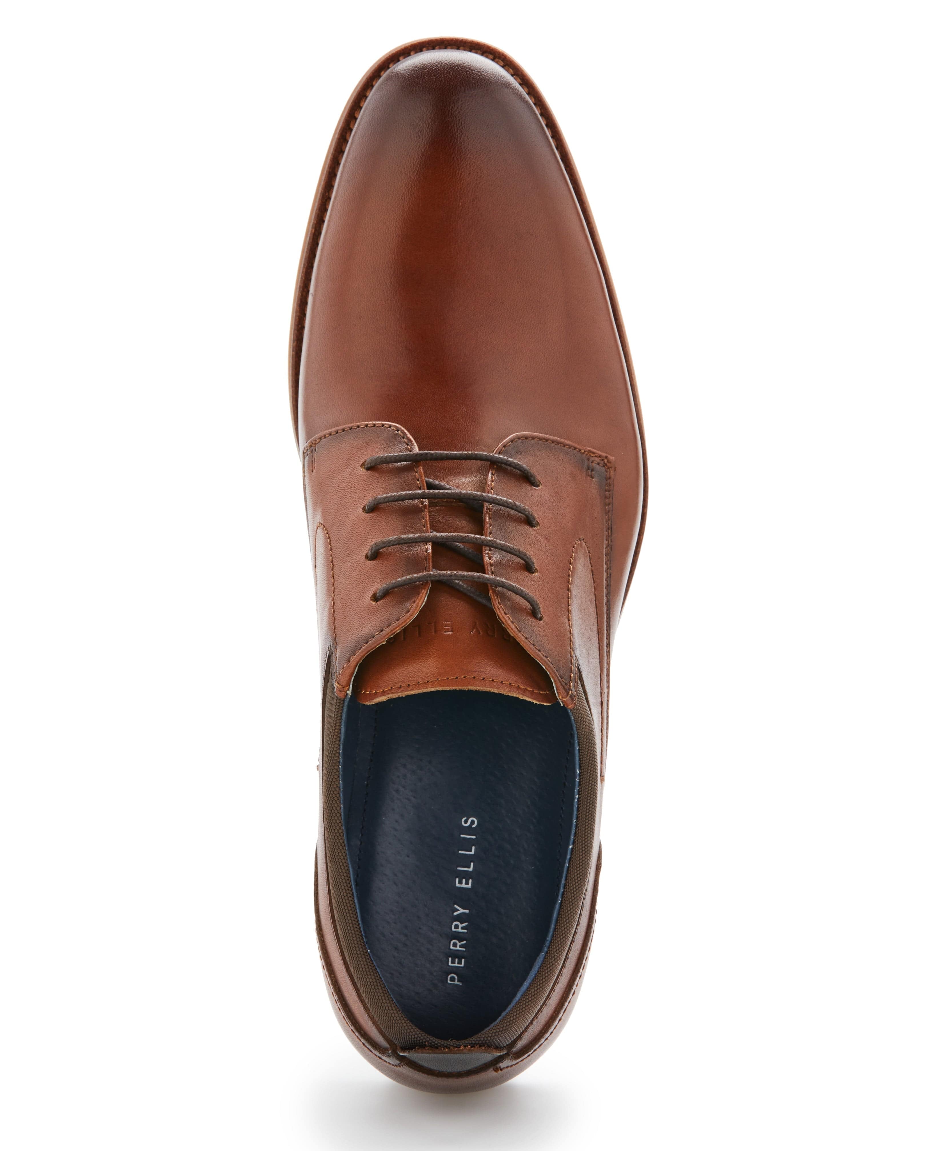 Burnished Leather Oxford Shoe