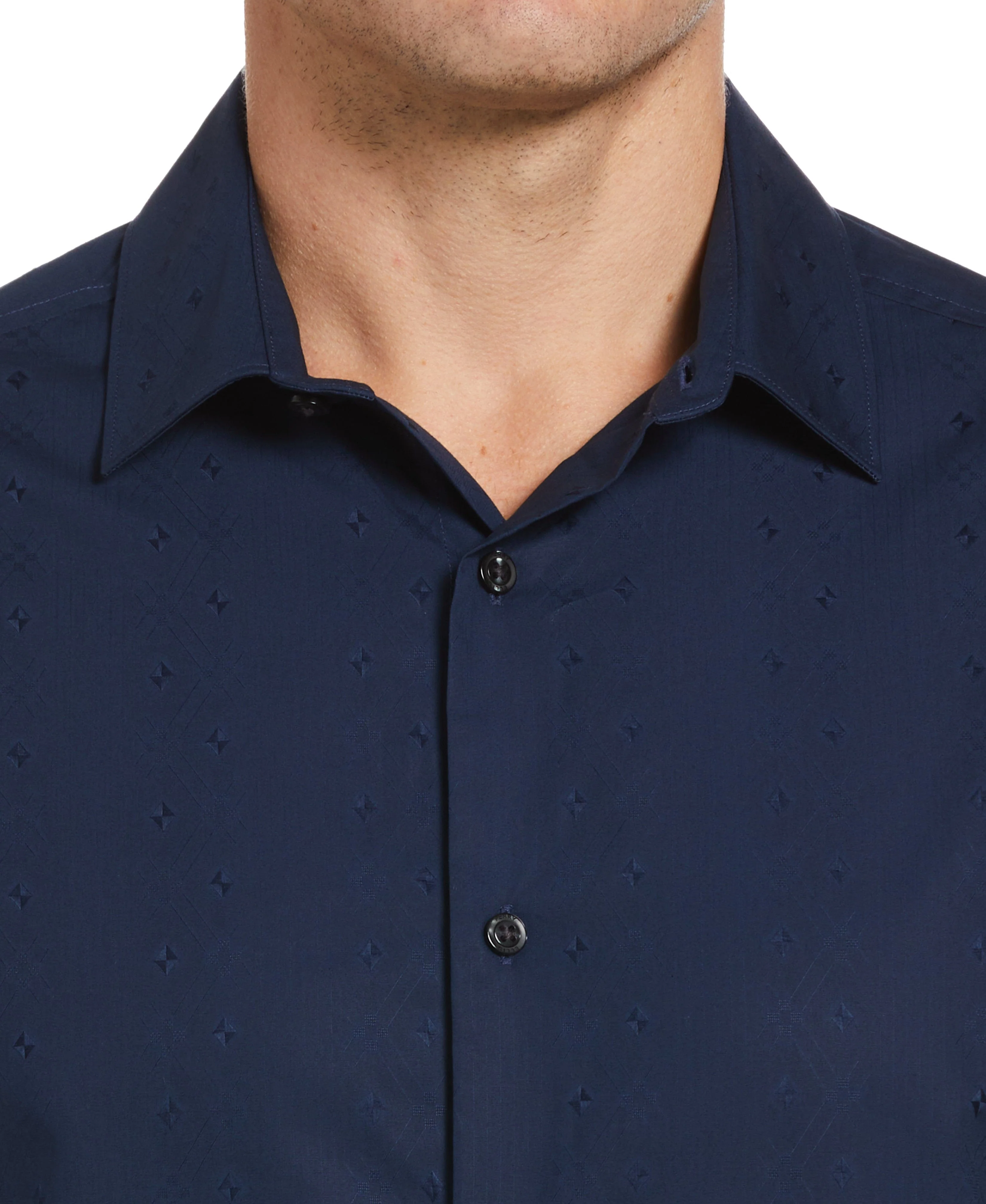 Dobby Geo Stripe Print Shirt