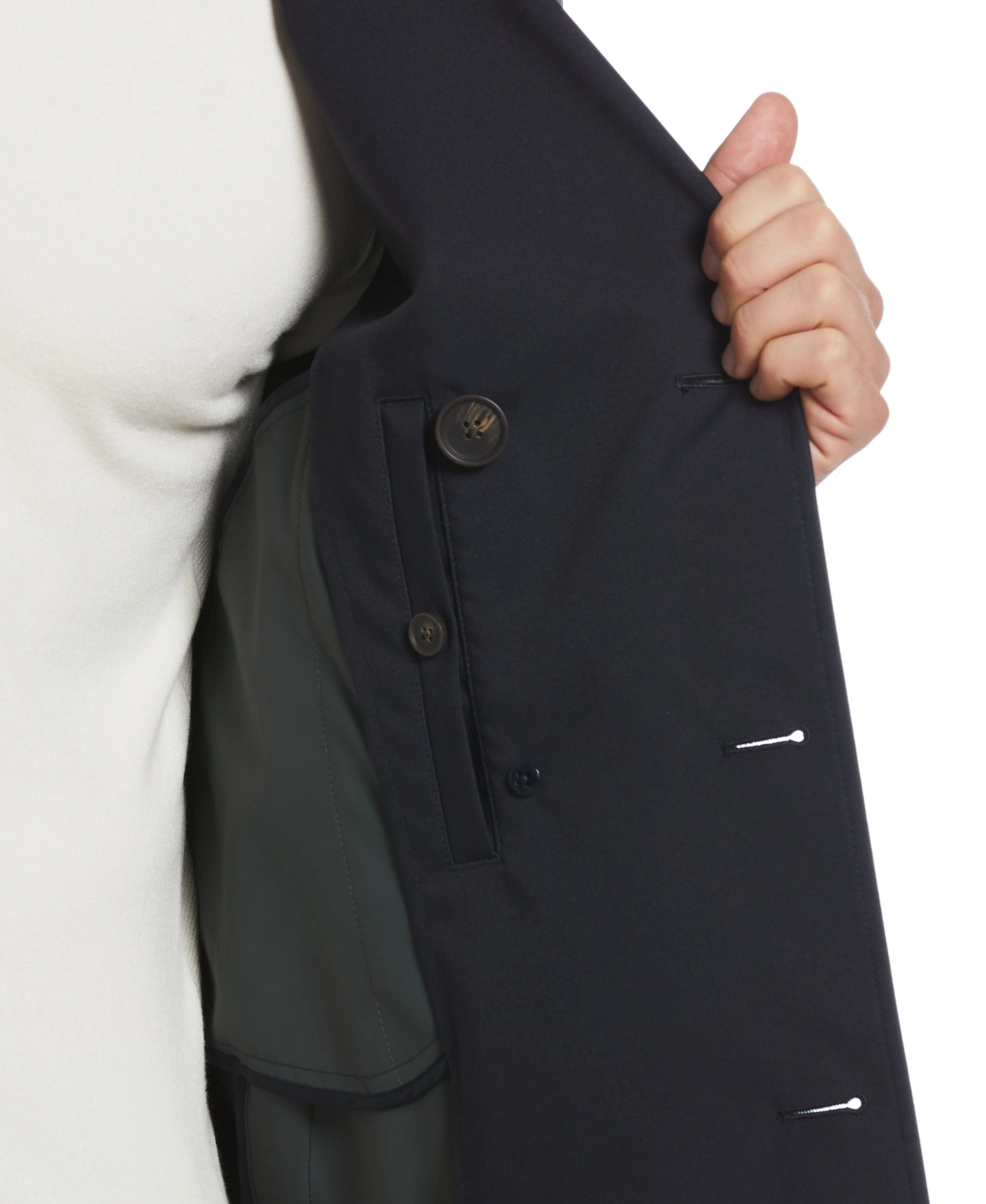 Elias All Weather Nylon Pea Coat