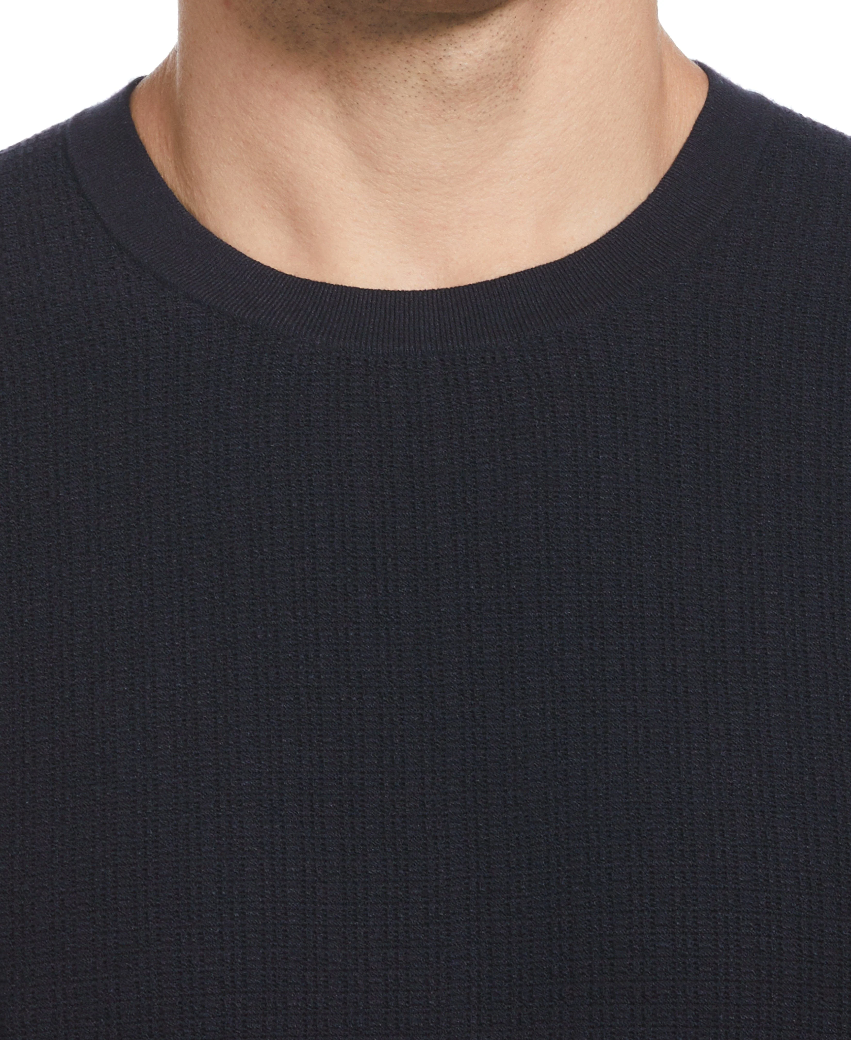 Tech Knit Vertical Ribbed Sweater Tee