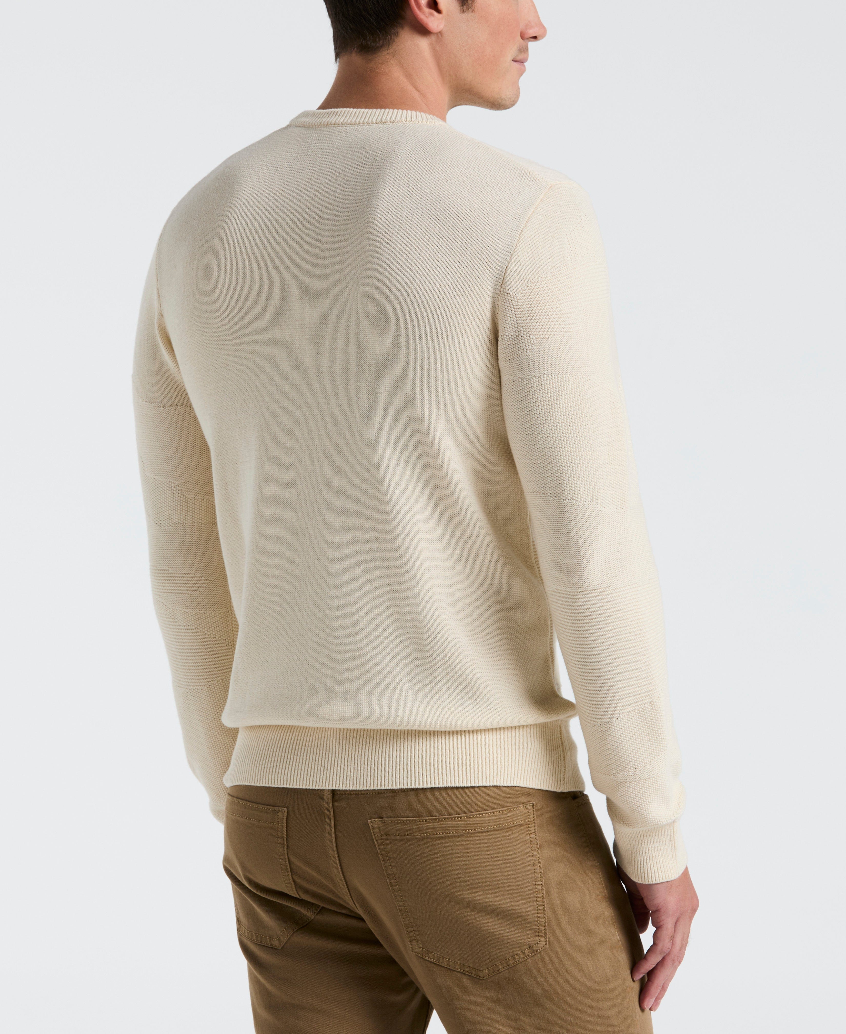 Tua X Perry Ellis Collaboration Scenic Jacquard Print Crew Sweater