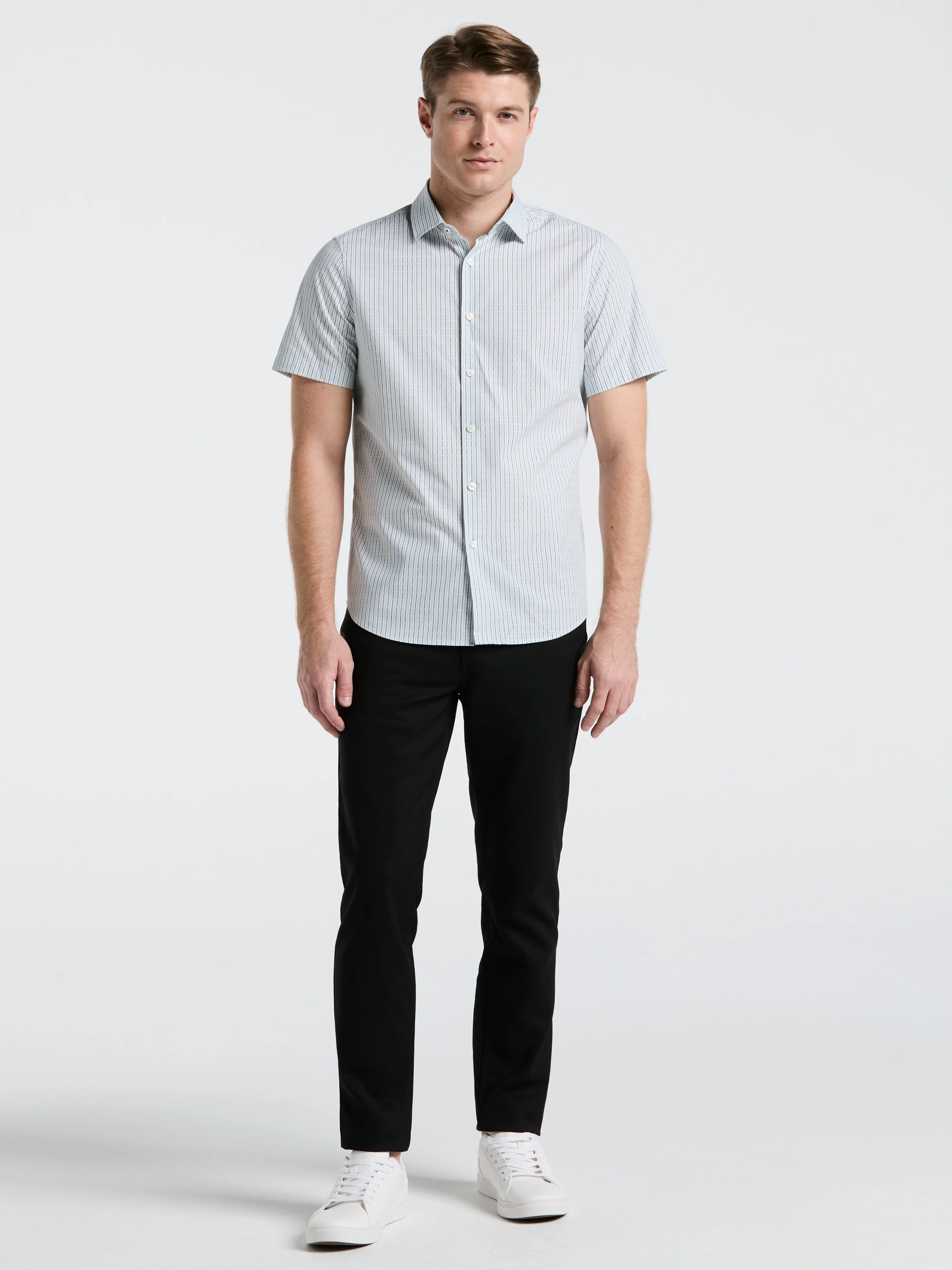 Cotton Dobby Stripe Shirt