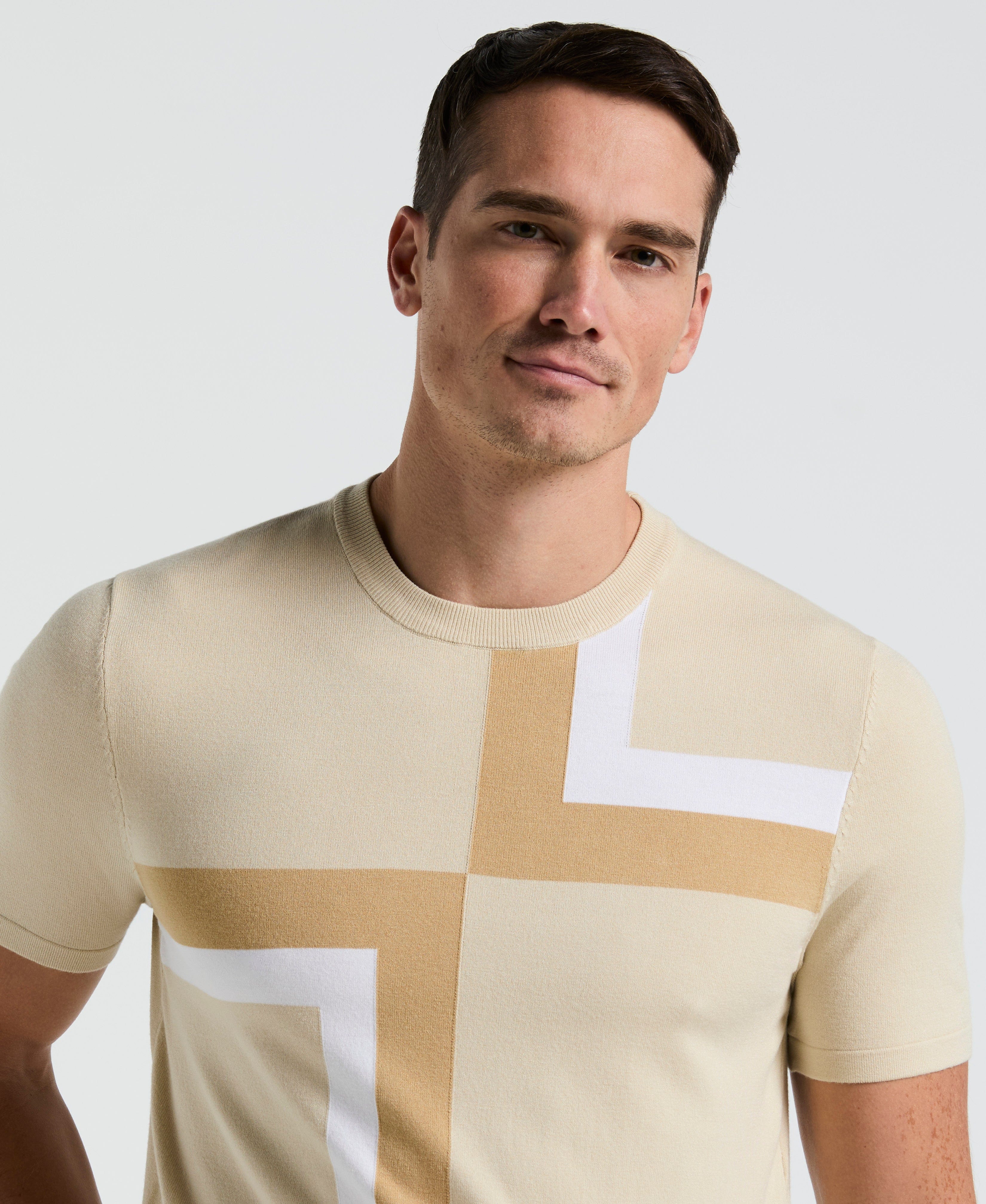 Colorblock Crewneck Sweater Tee