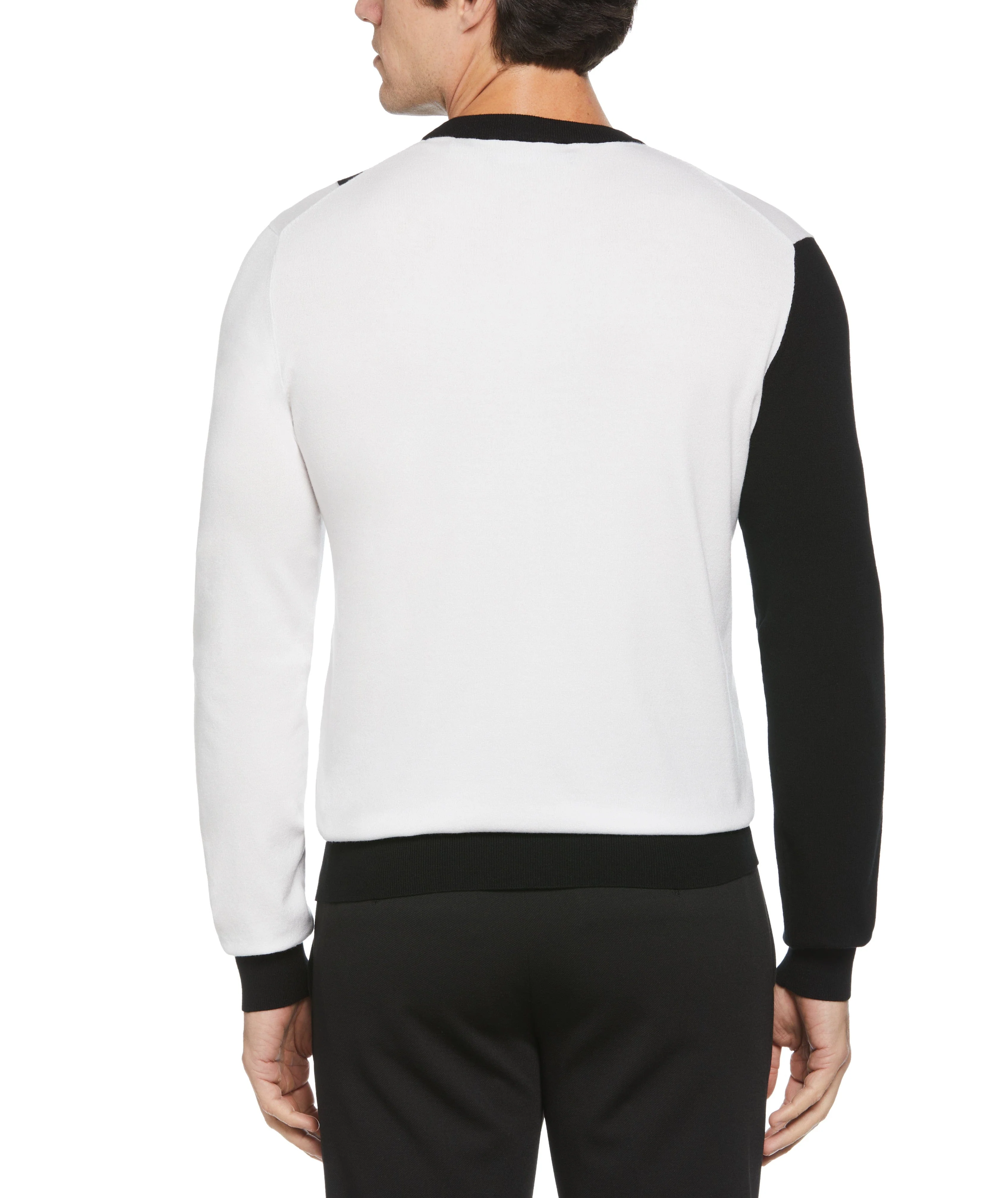 Two Tone Colorblock Crewneck