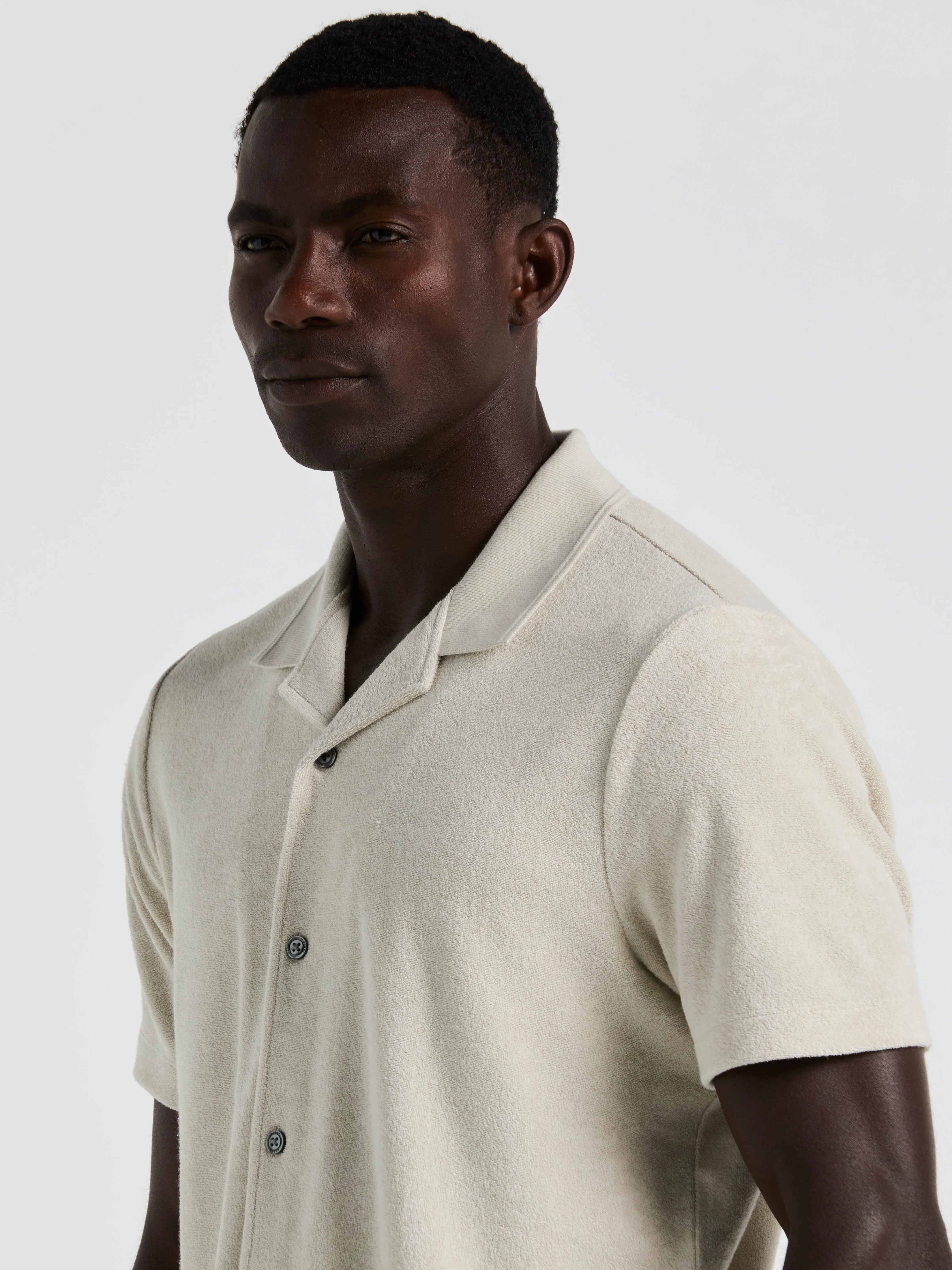 Terry Camp Collar Shirt