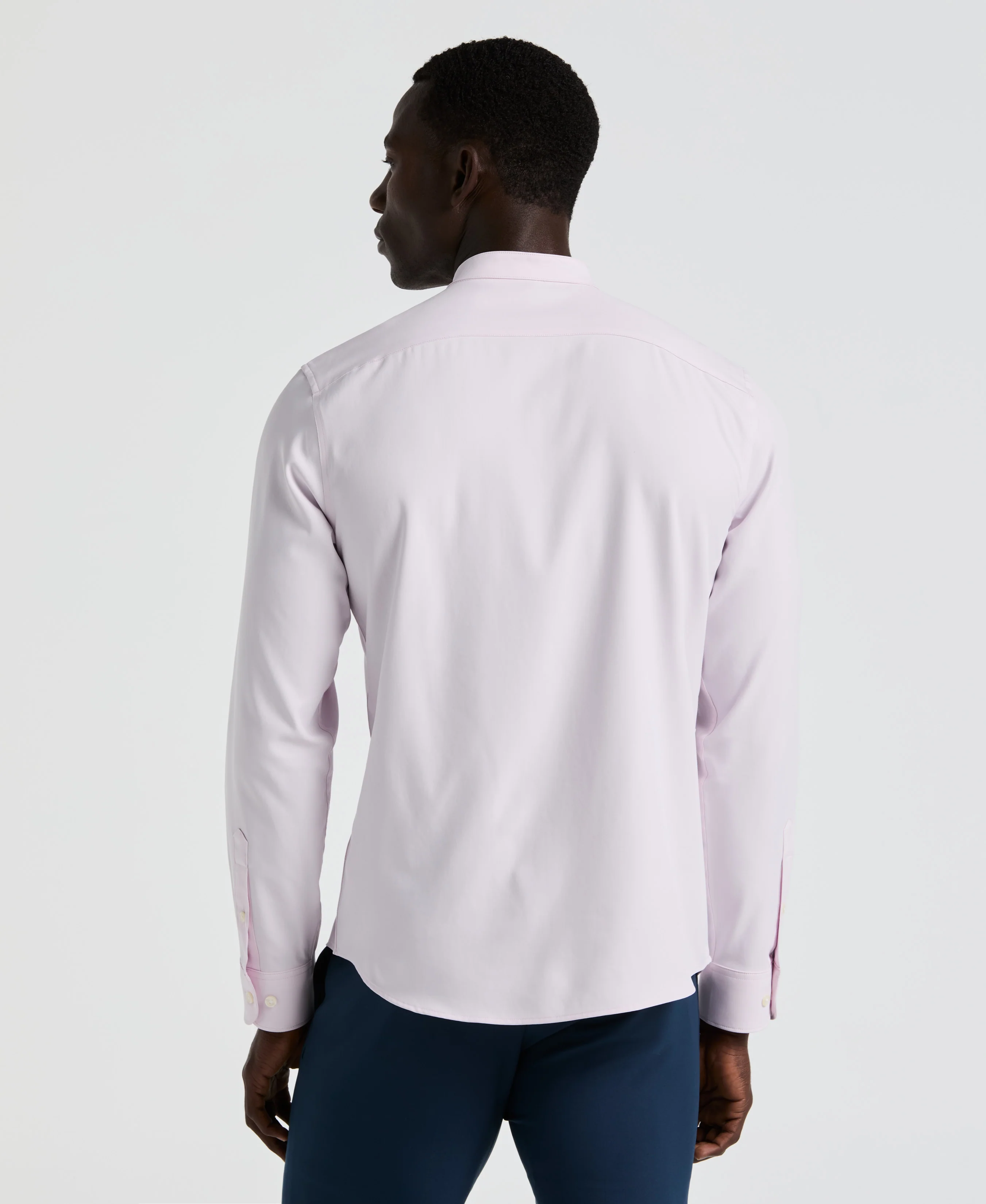 Untucked Total Stretch Slim Fit Banded Collar Shirt