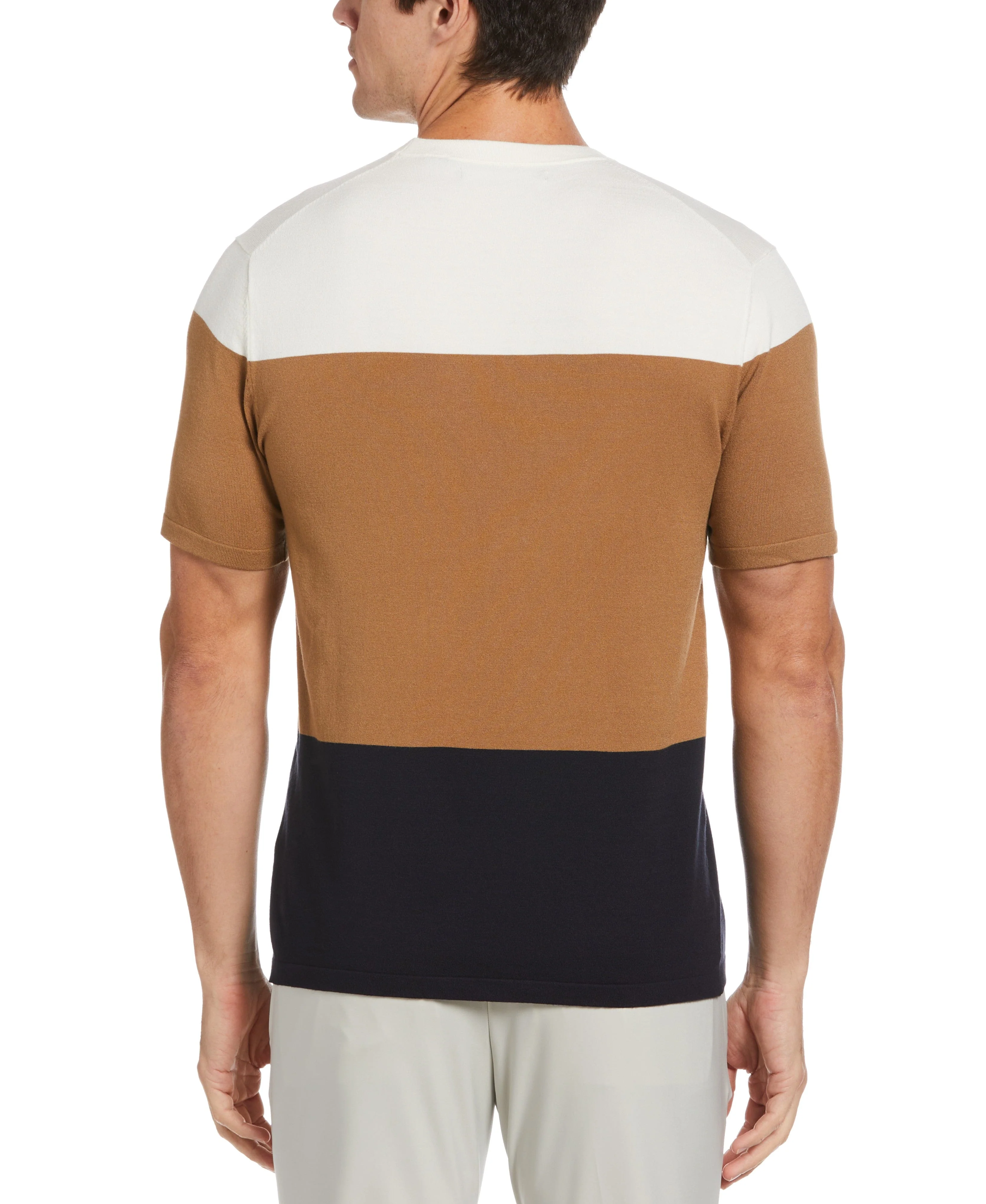 Tech Knit Color Block Crew Sweater Tee