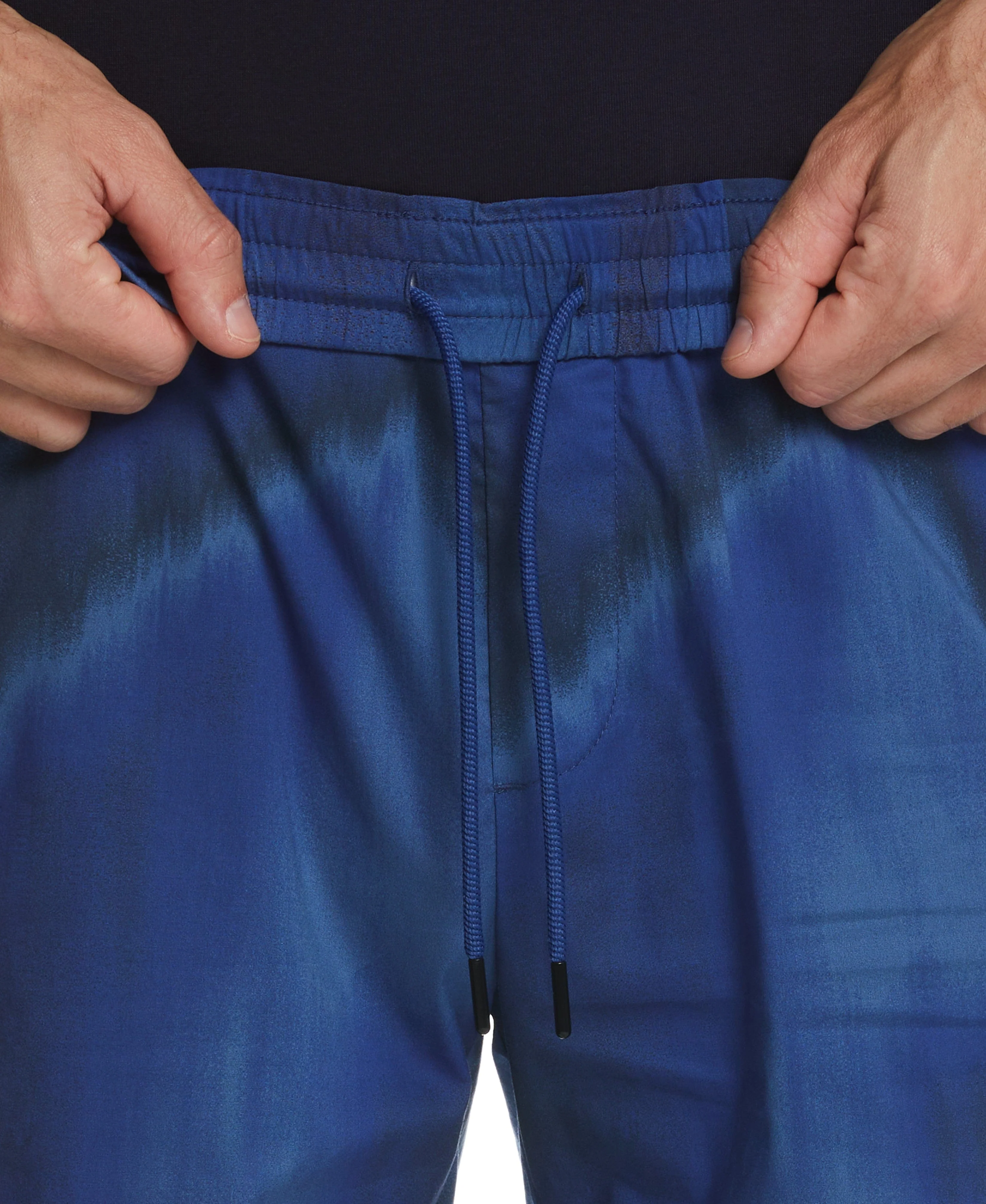 Watercolor Print Stretch Pull-On Short