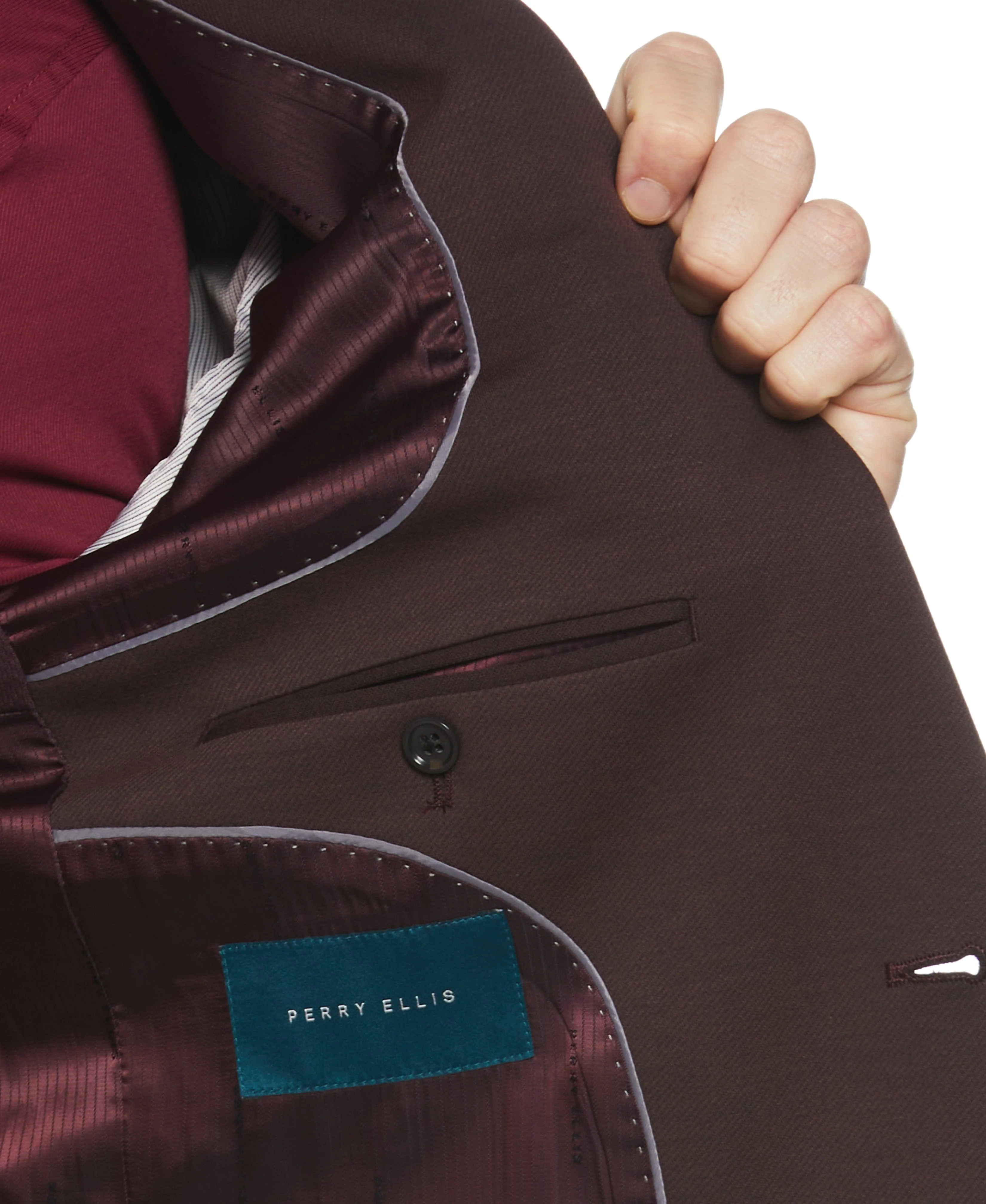 Slim Fit Solid Knit Suit Jacket