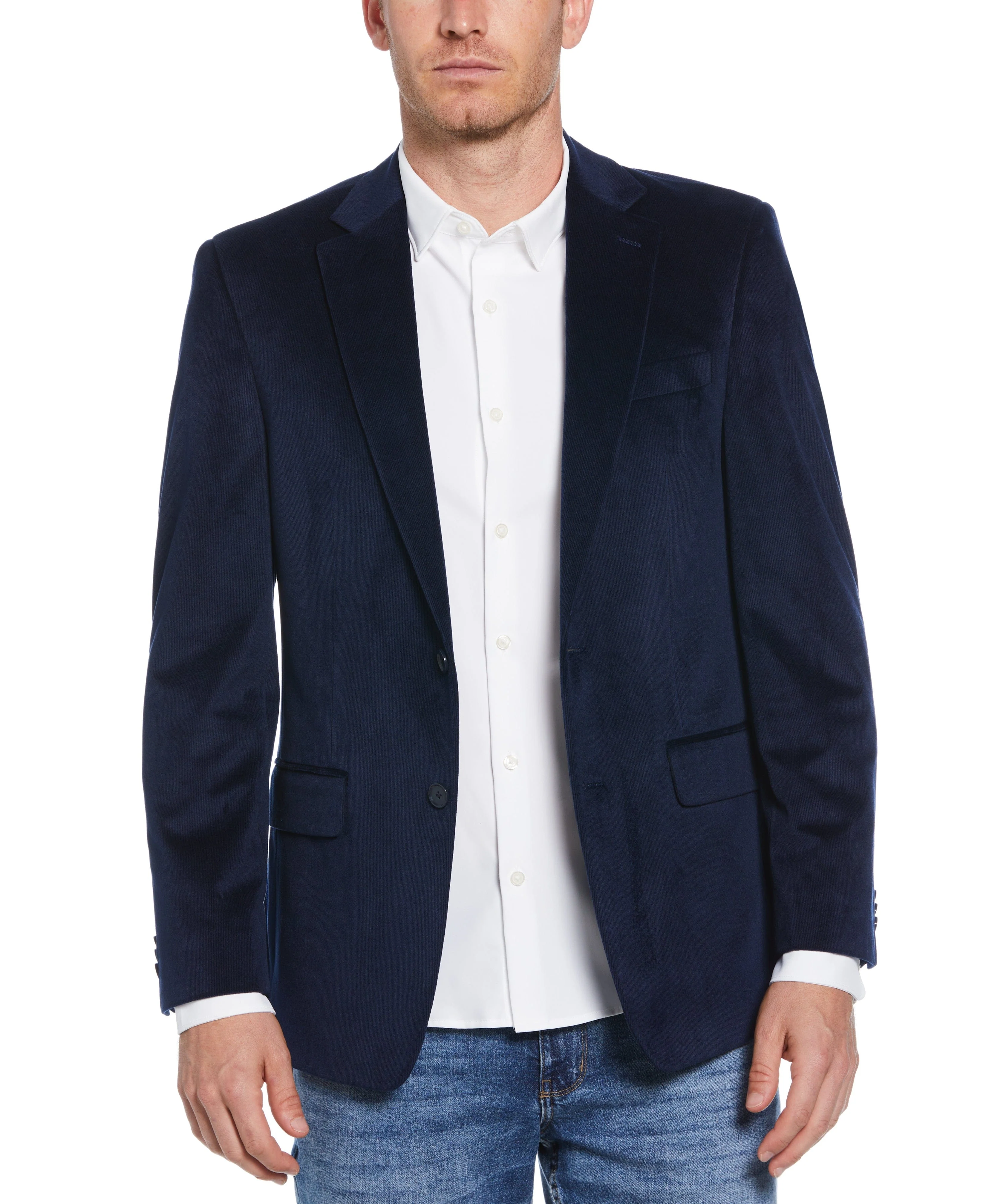 Slim Fit Notch Lapel Corduroy Sport Coat