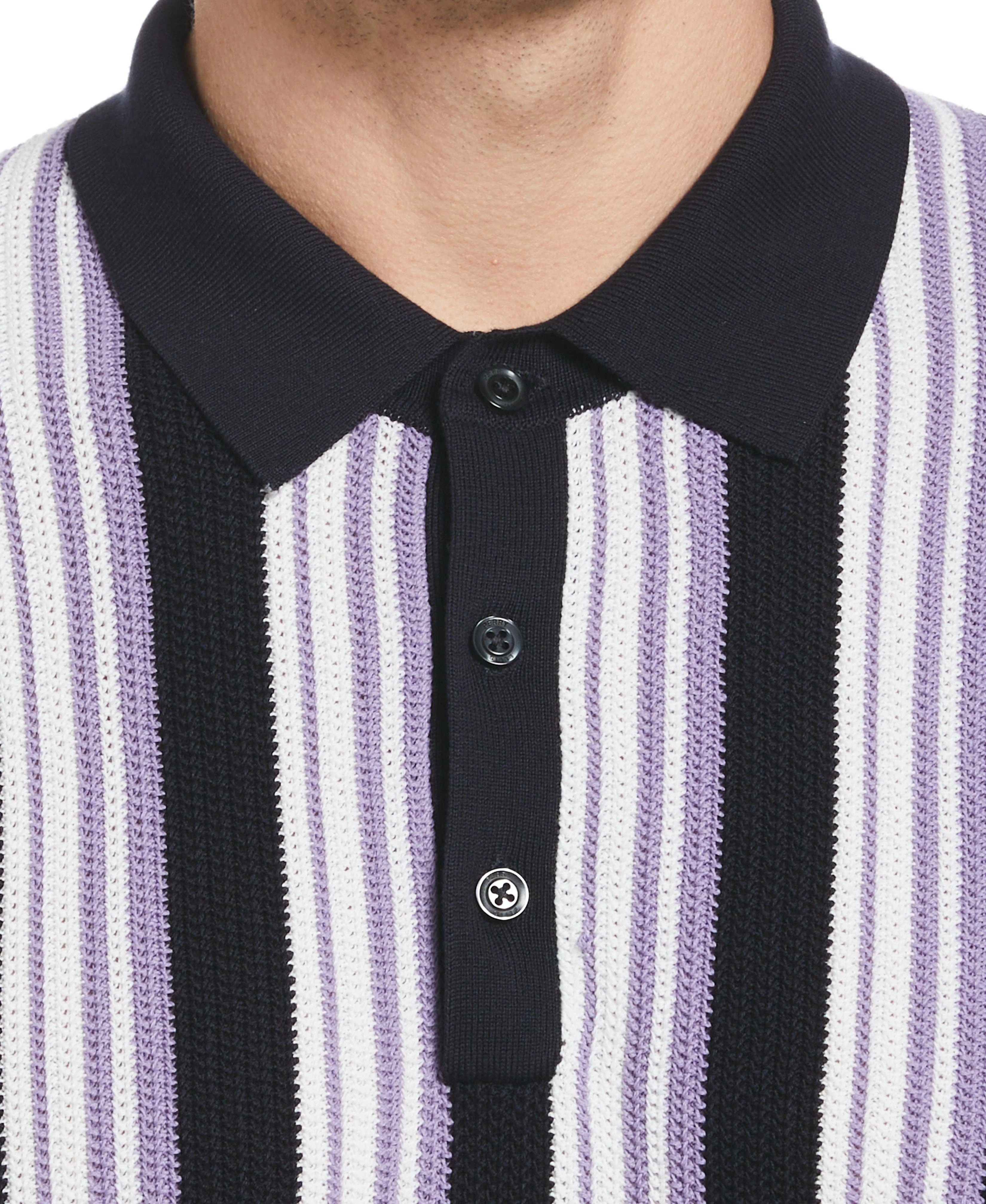 Vertical Stripe Polo