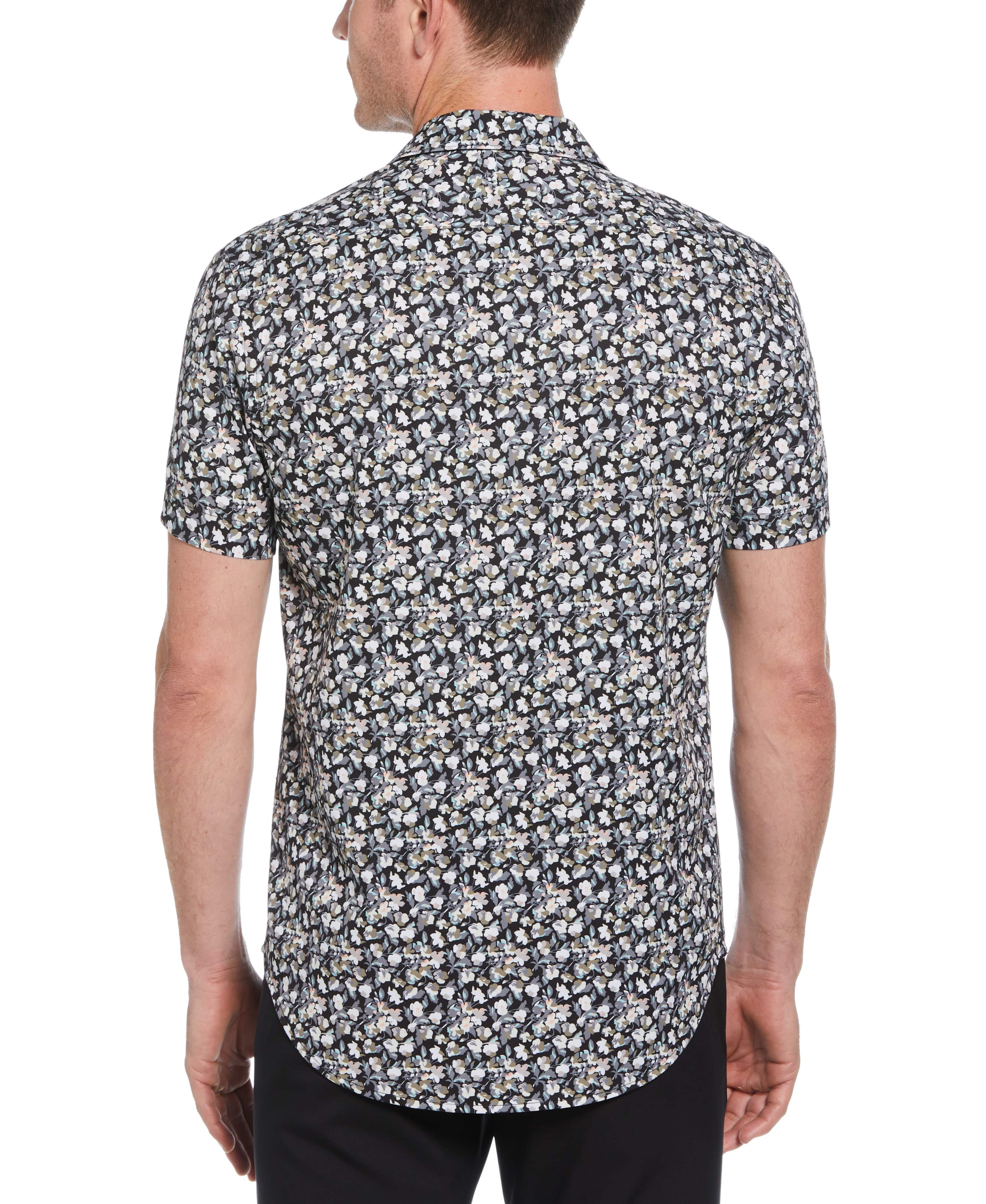 Total Stretch Mini Floral Print Shirt