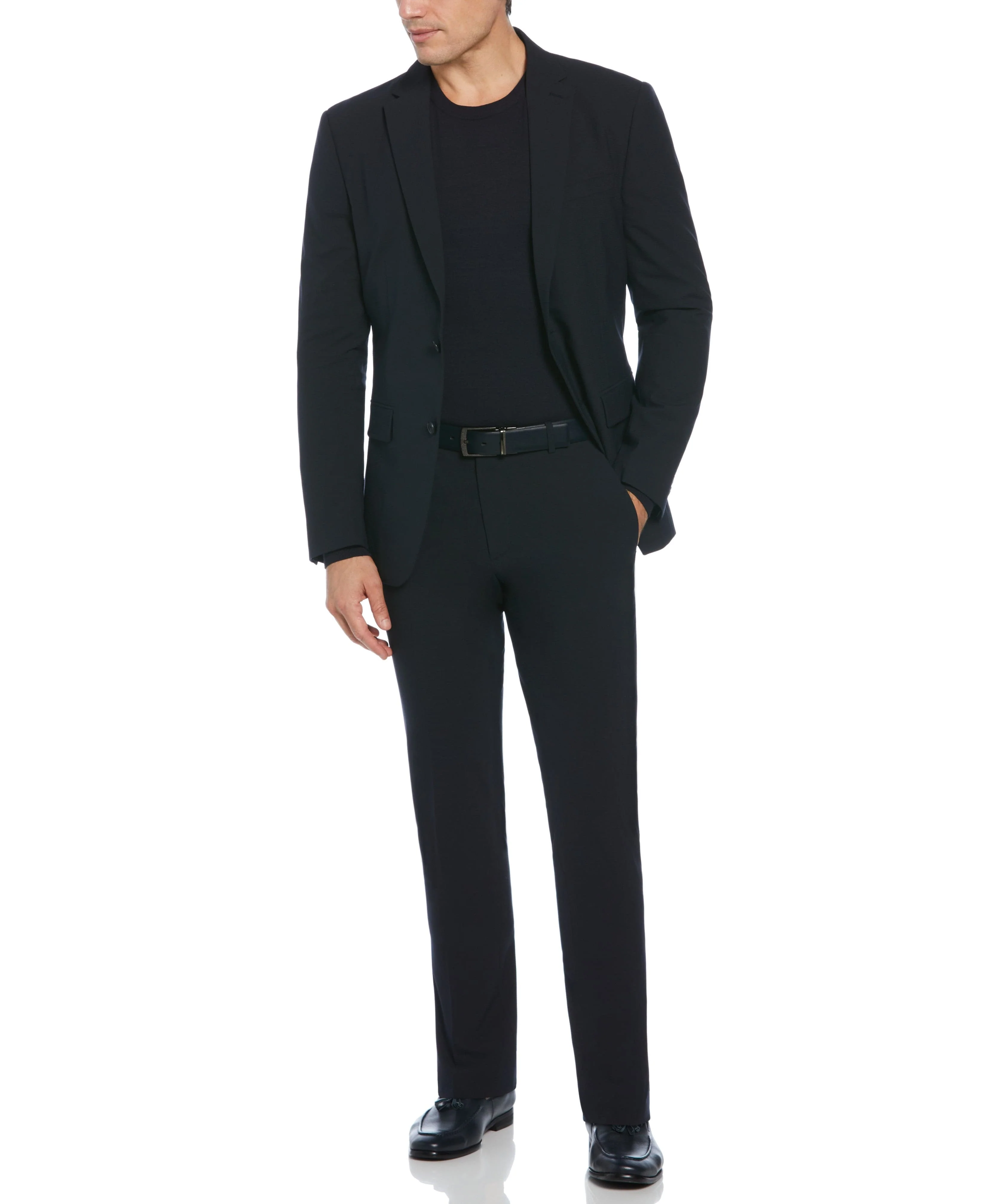Slim Fit Micro Check Suit Jacket