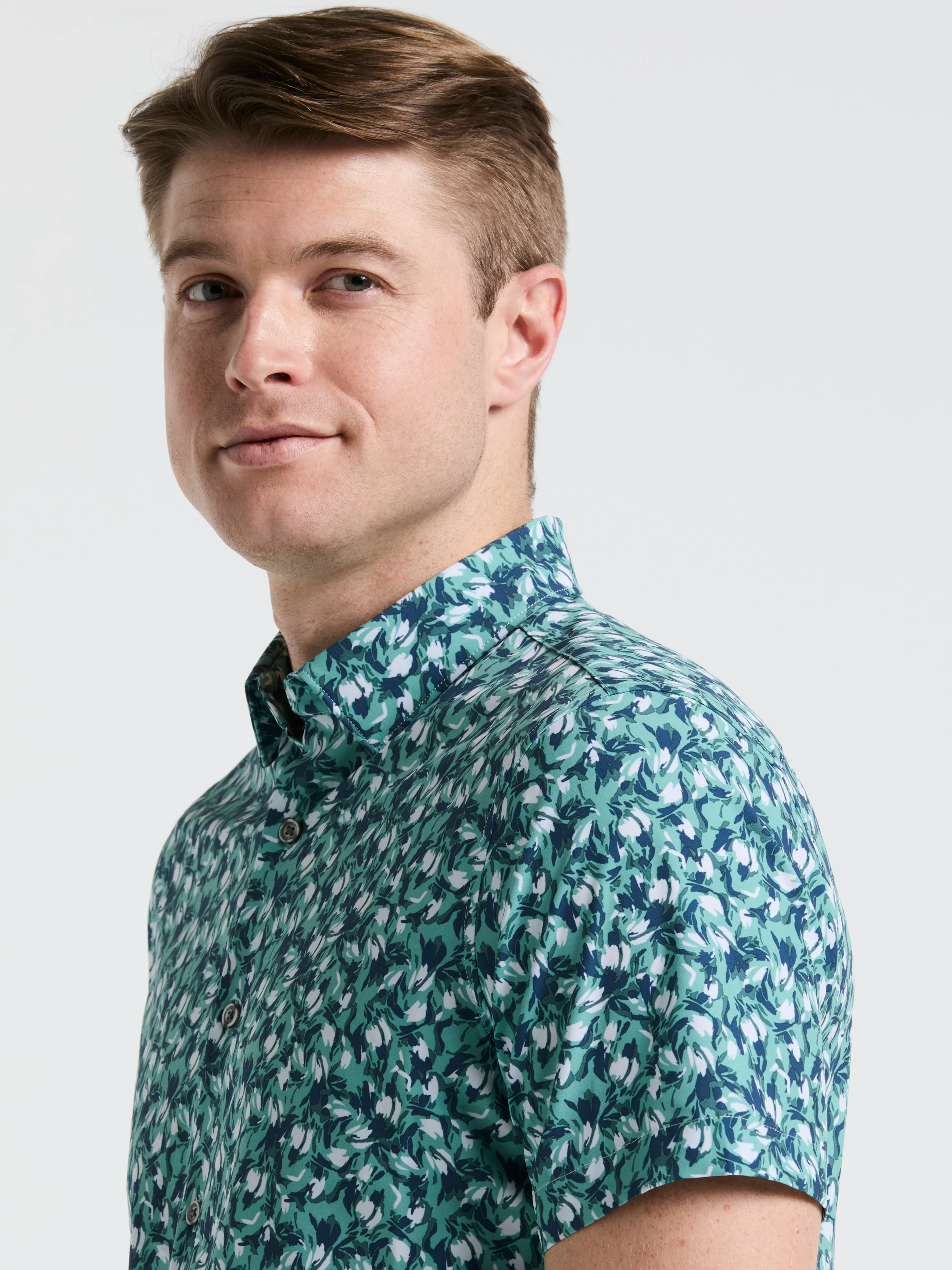 Slim Fit Floral Print Shirt
