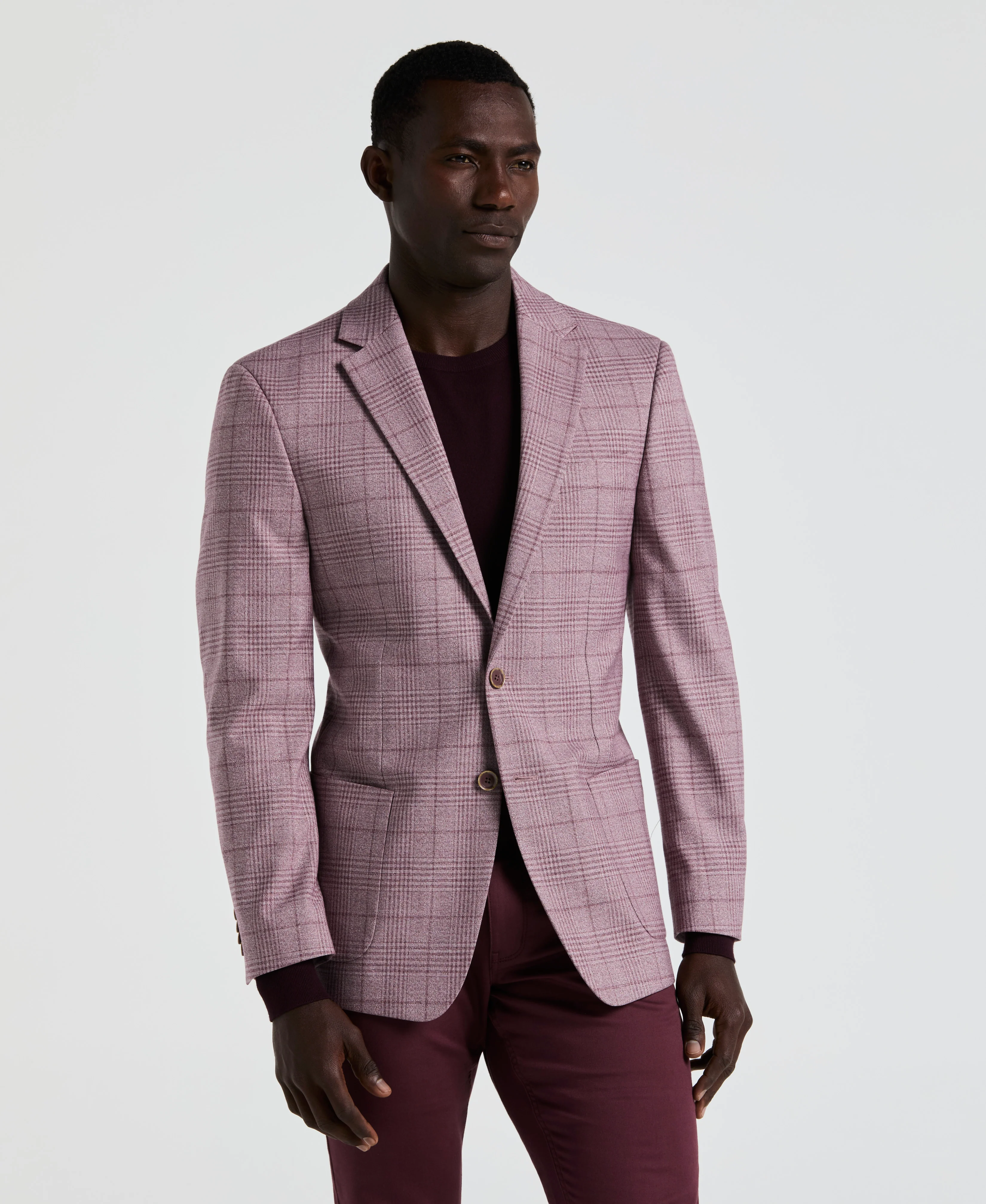 Plaid Print Sports Coat