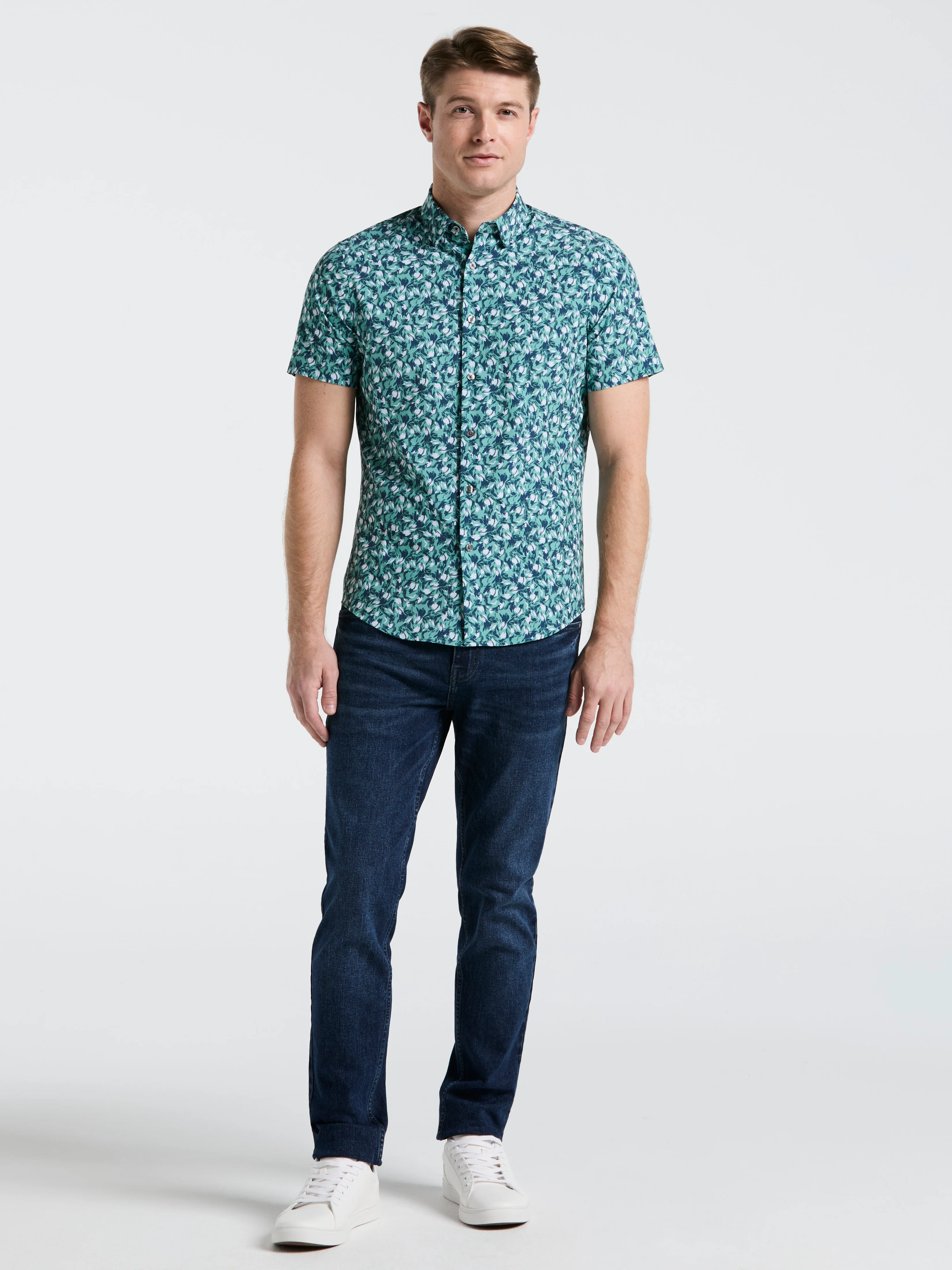 Slim Fit Floral Print Shirt