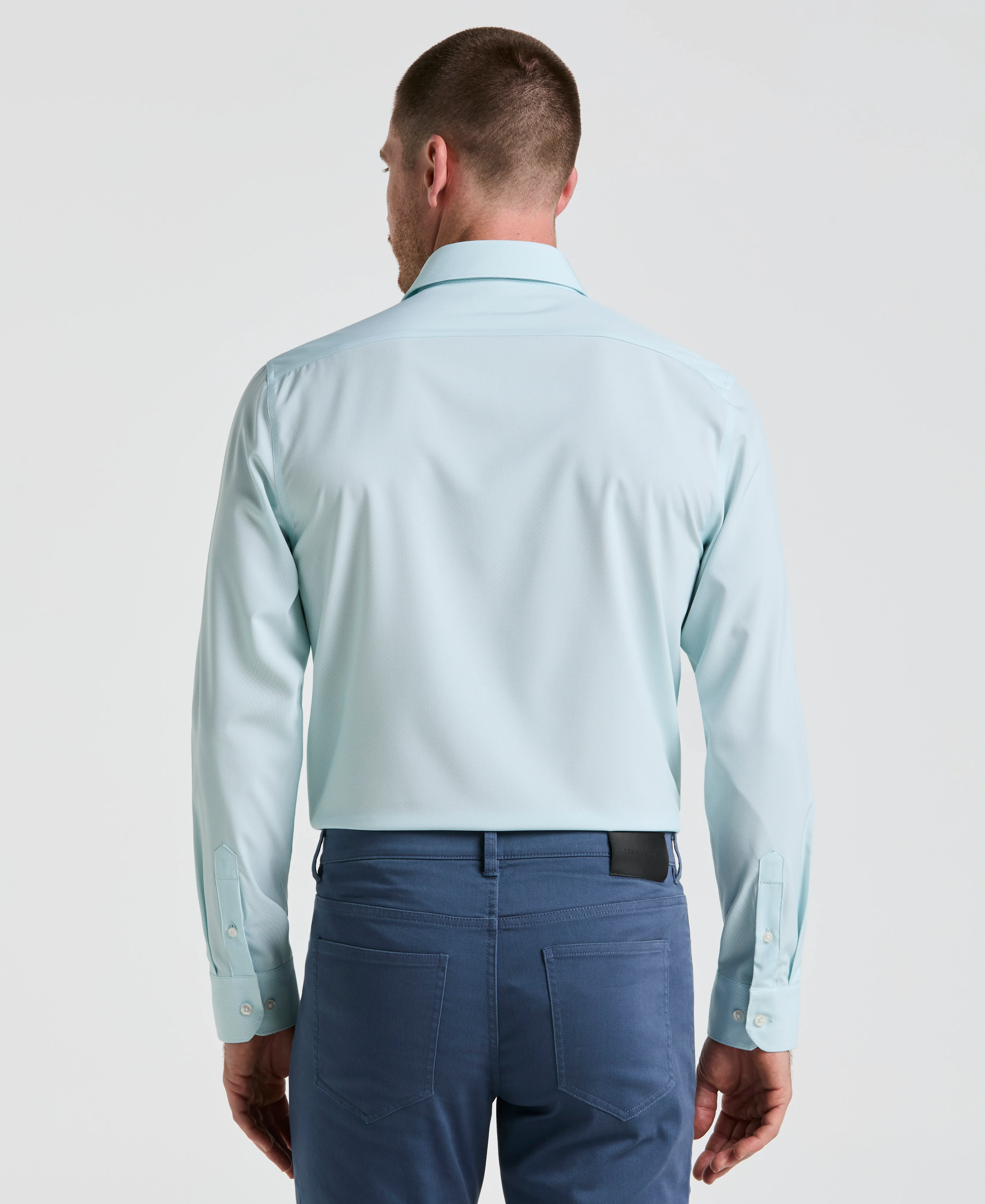 Performance Tech Geo Print Dress Shirt