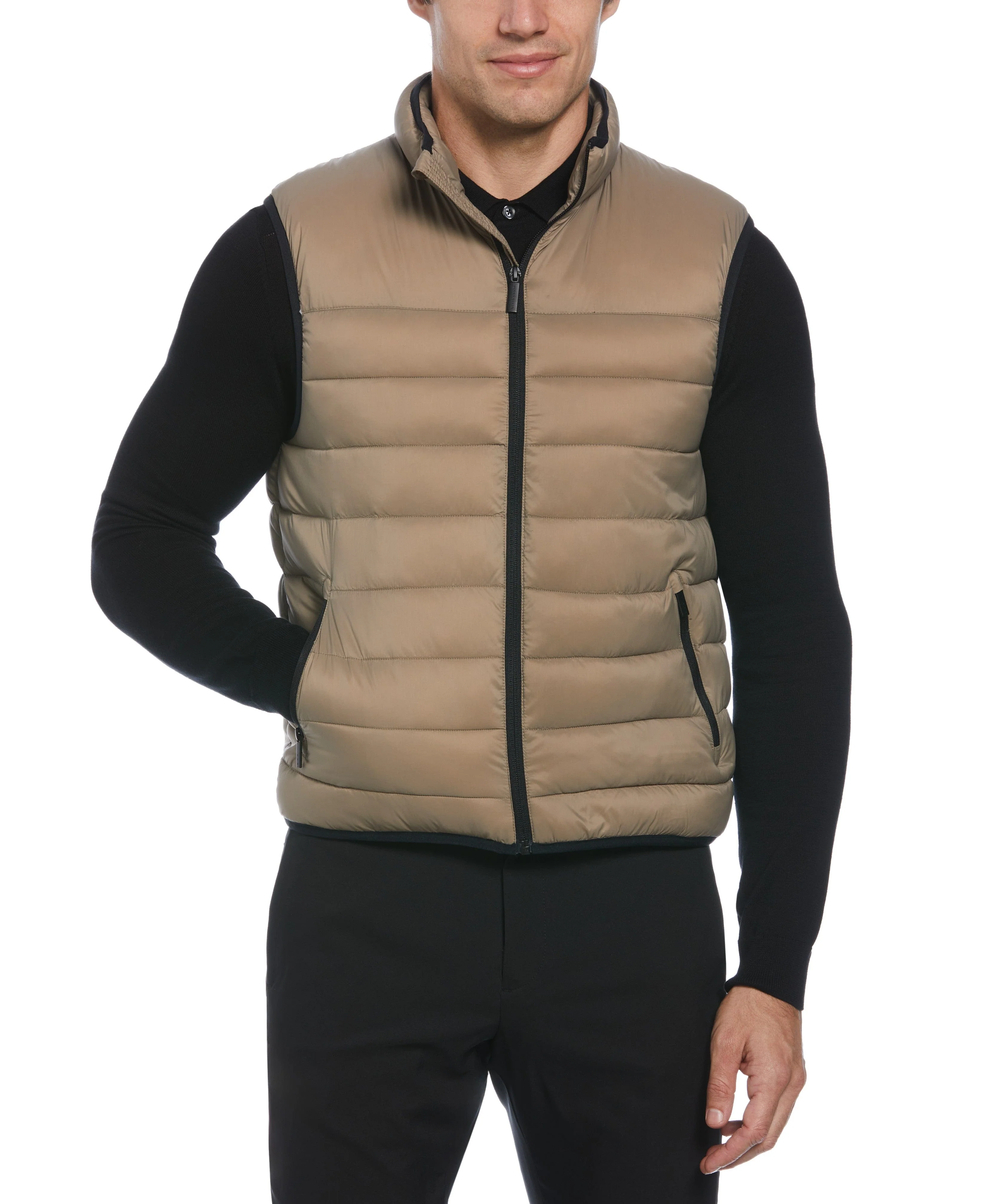 Lightweight Puffer Vest - Brown