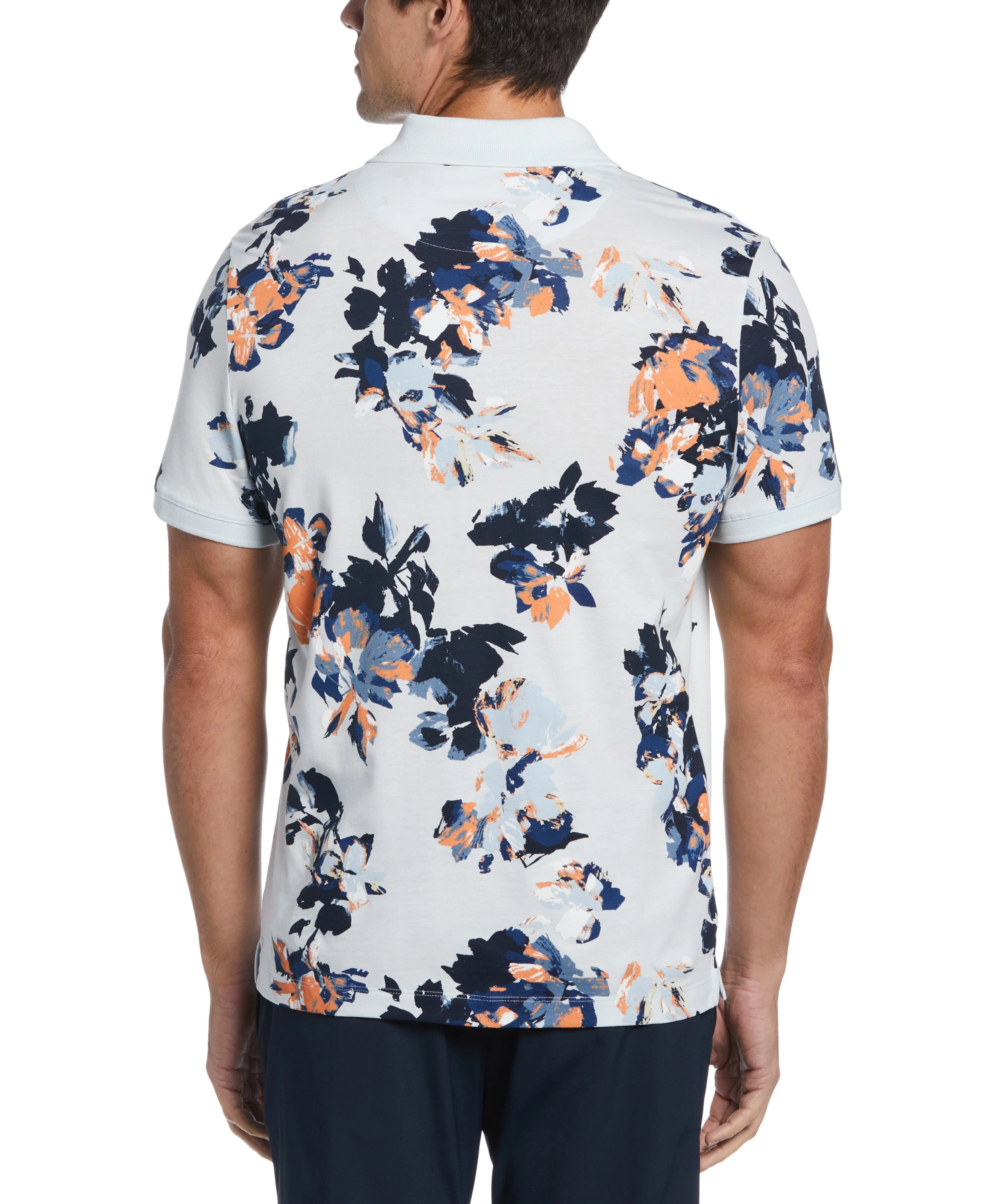 Floral Print Polo