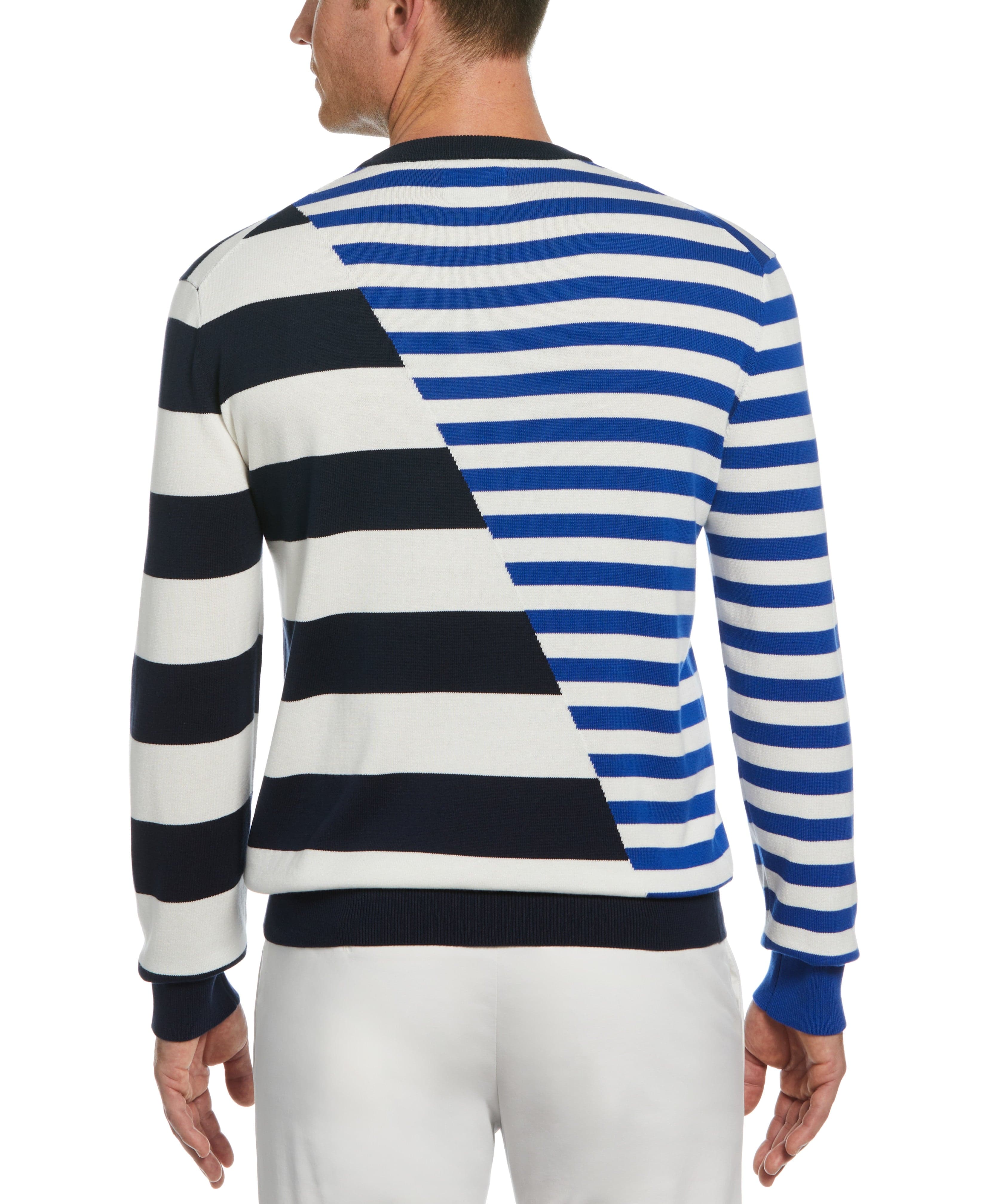 Double Stripe Crew Neck Sweater