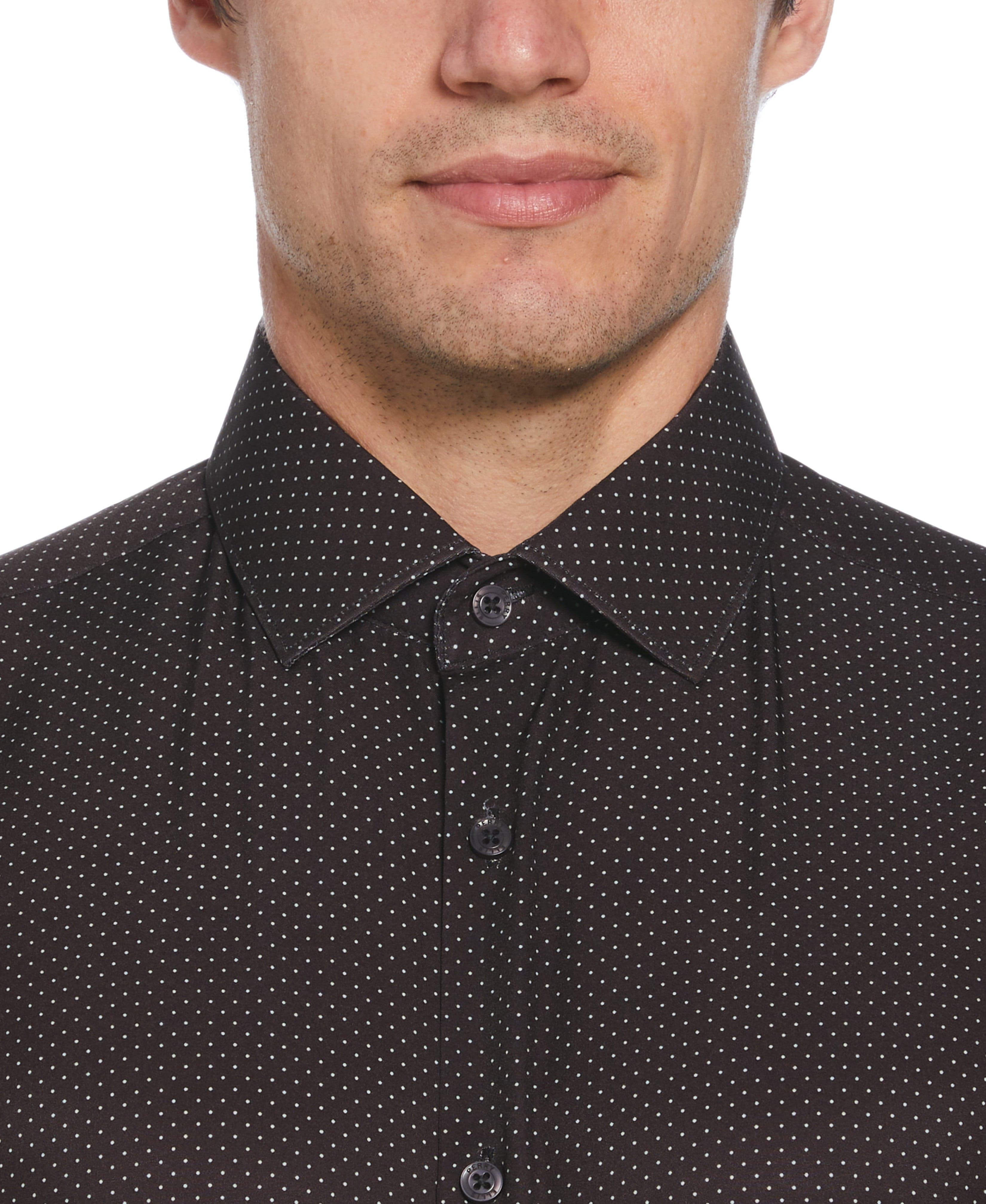 Slim Fit Total Stretch Dot Dress Shirt