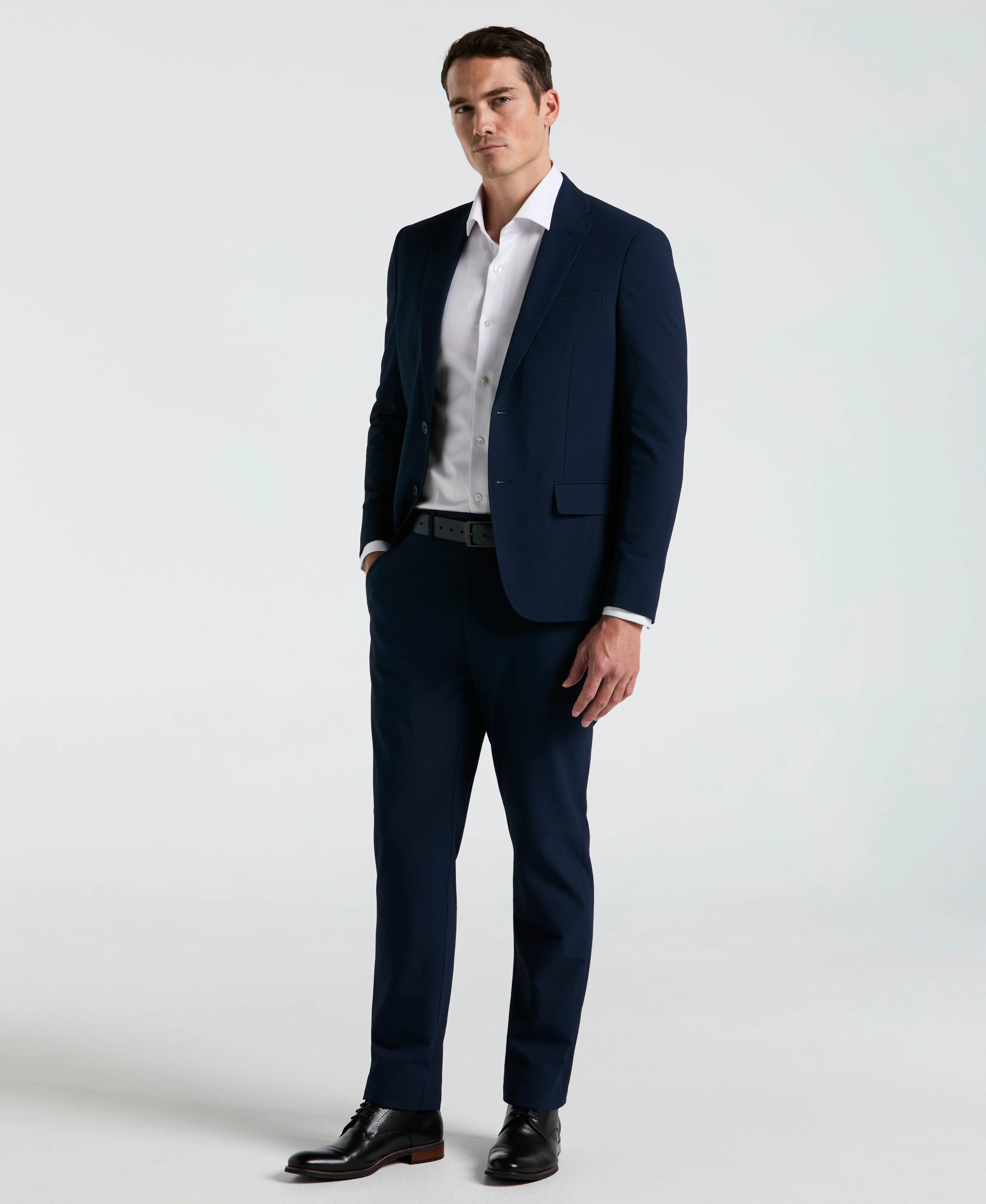 Slim Fit Seersucker Suit Jacket